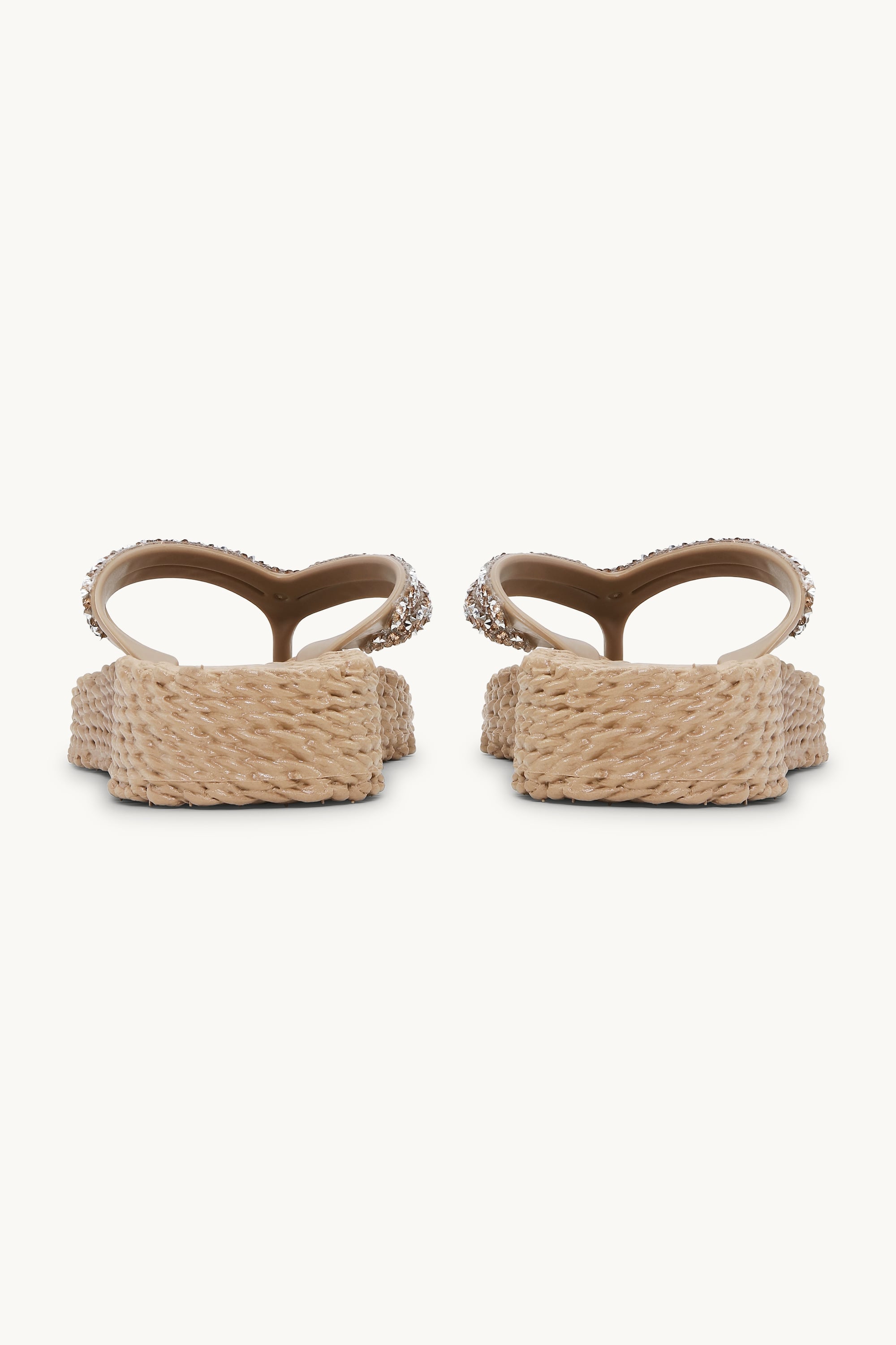 Platform Flip-flops Glittersten - Mocca