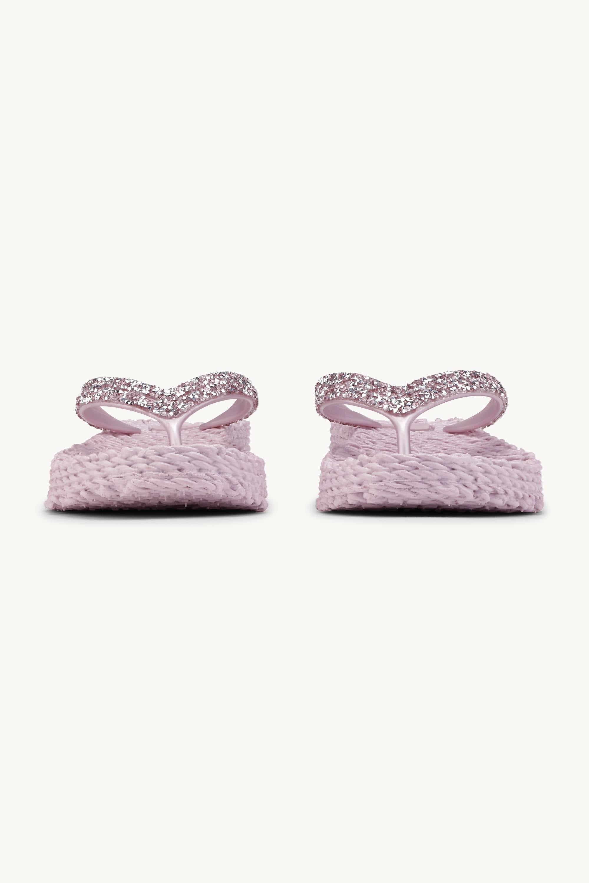 Platform Flip-flops Glittersten - Mauve Shadows