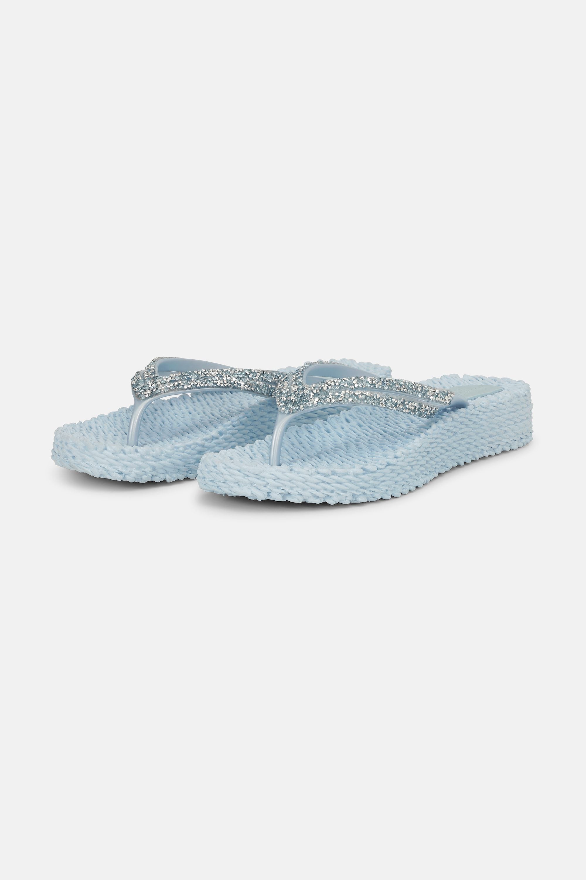 Platform Flip-flops Glittersten - Blue Bell
