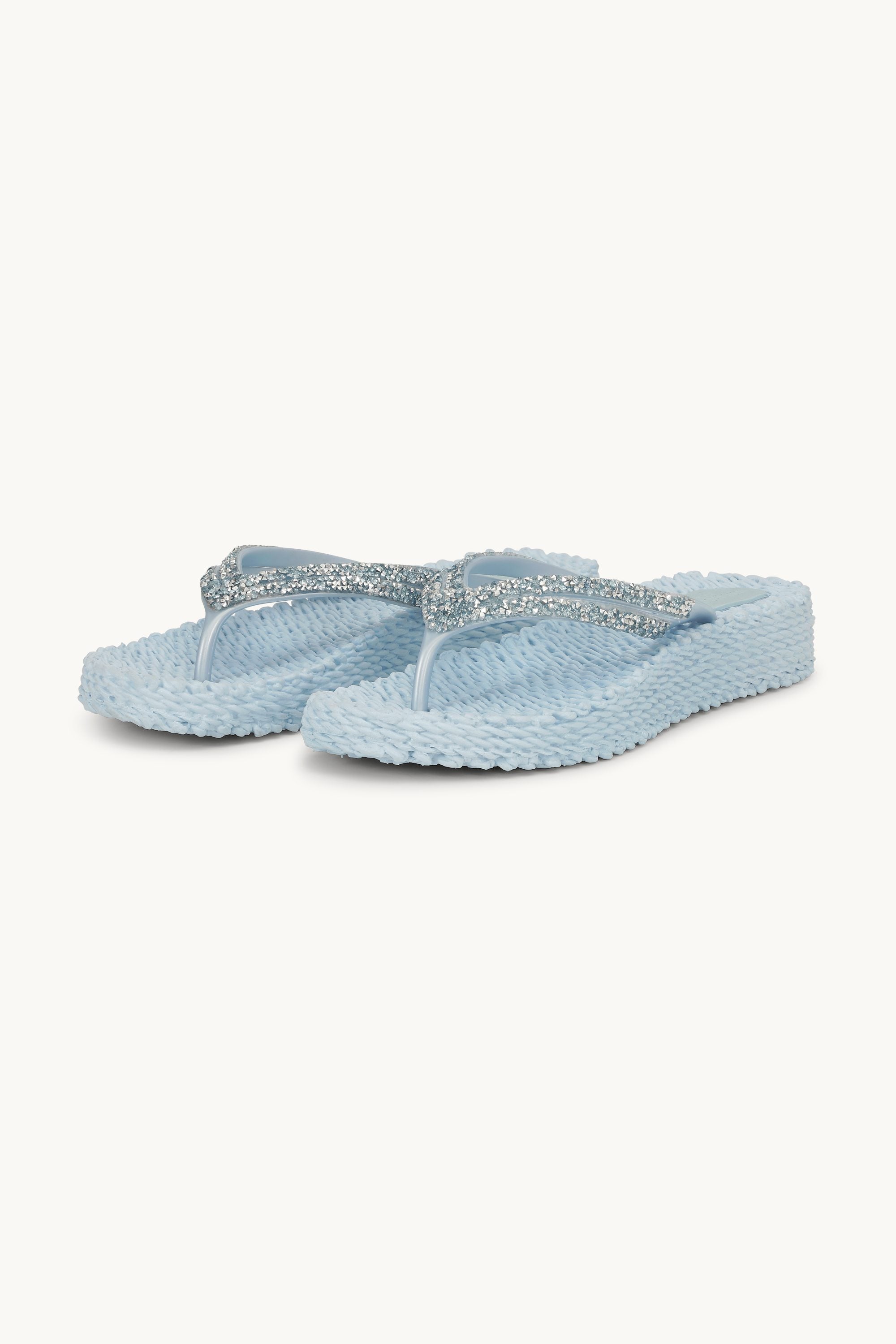 Platform Flip-flops Glittersten - Blue Bell