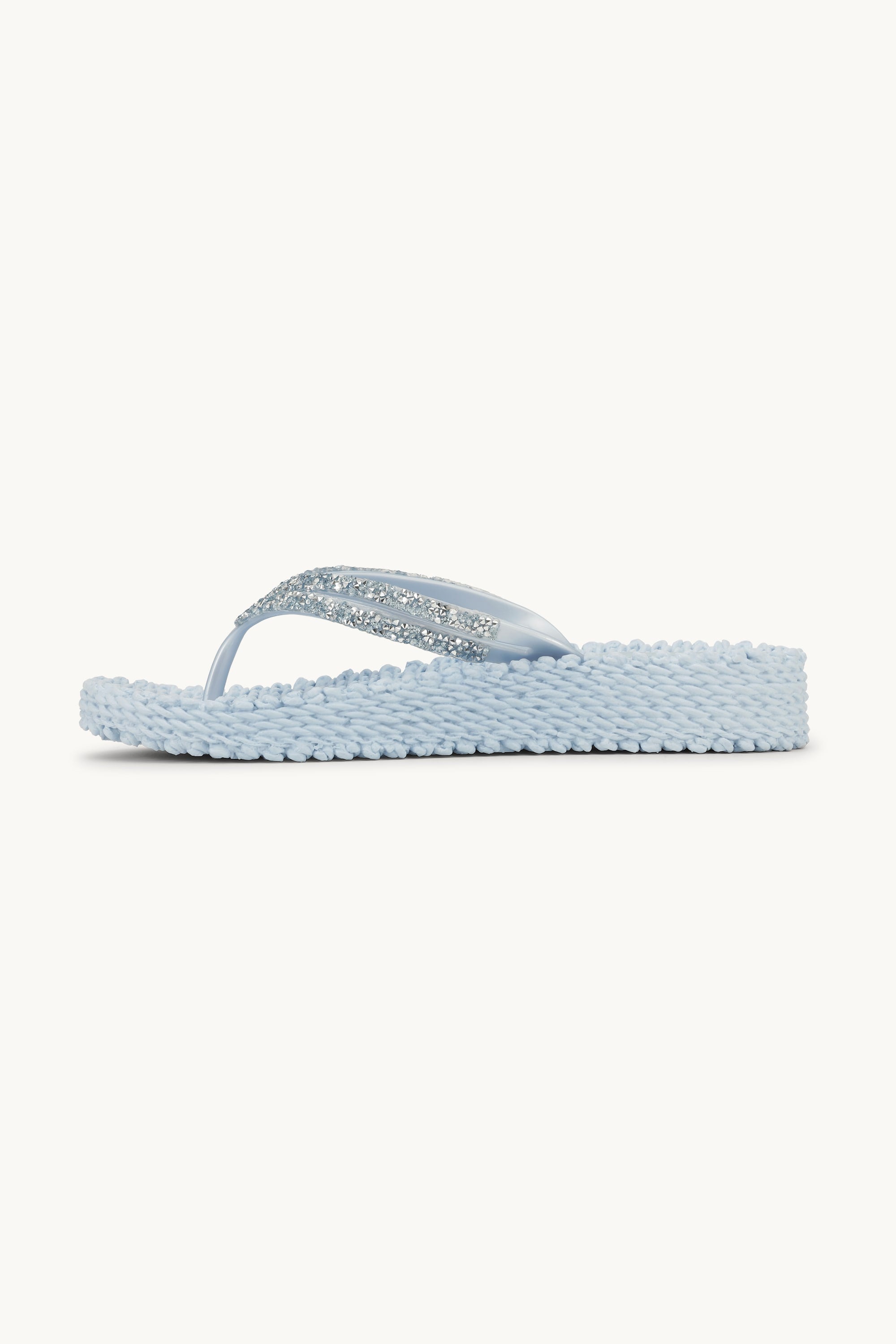 Platform Flip-flops Glittersten - Blue Bell
