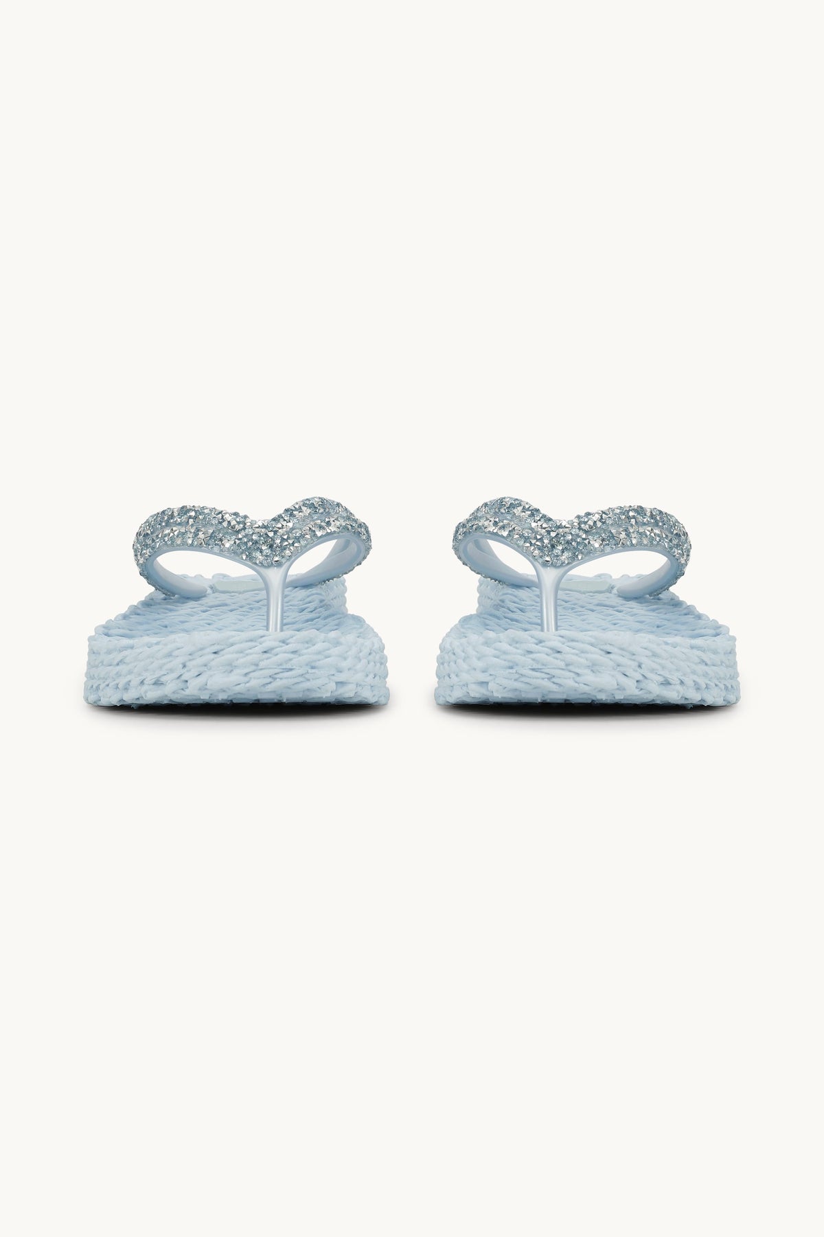Platform Flip-flops Glittersten - Blue Bell