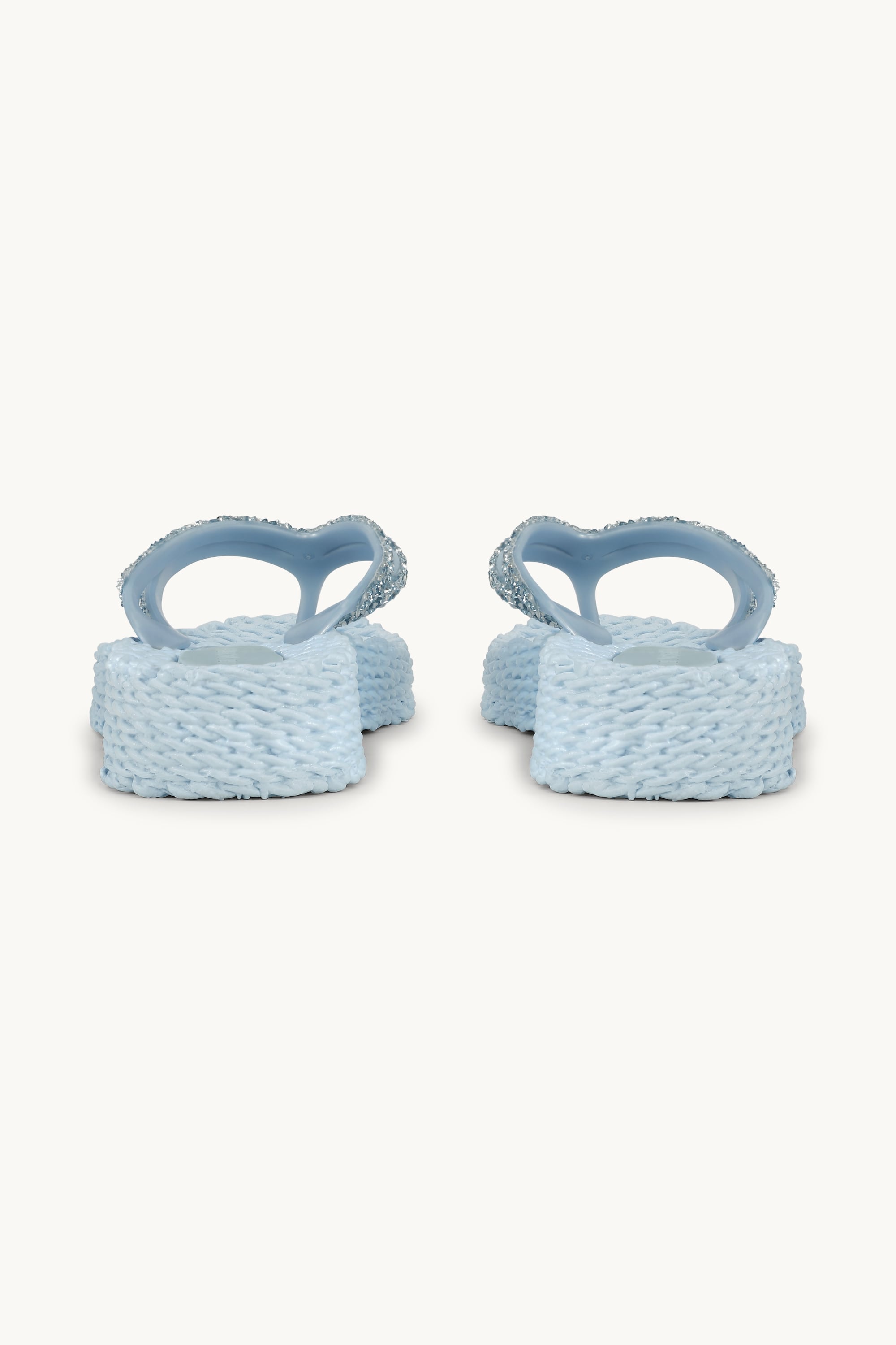 Platform Flip-flops Glittersten - Blue Bell