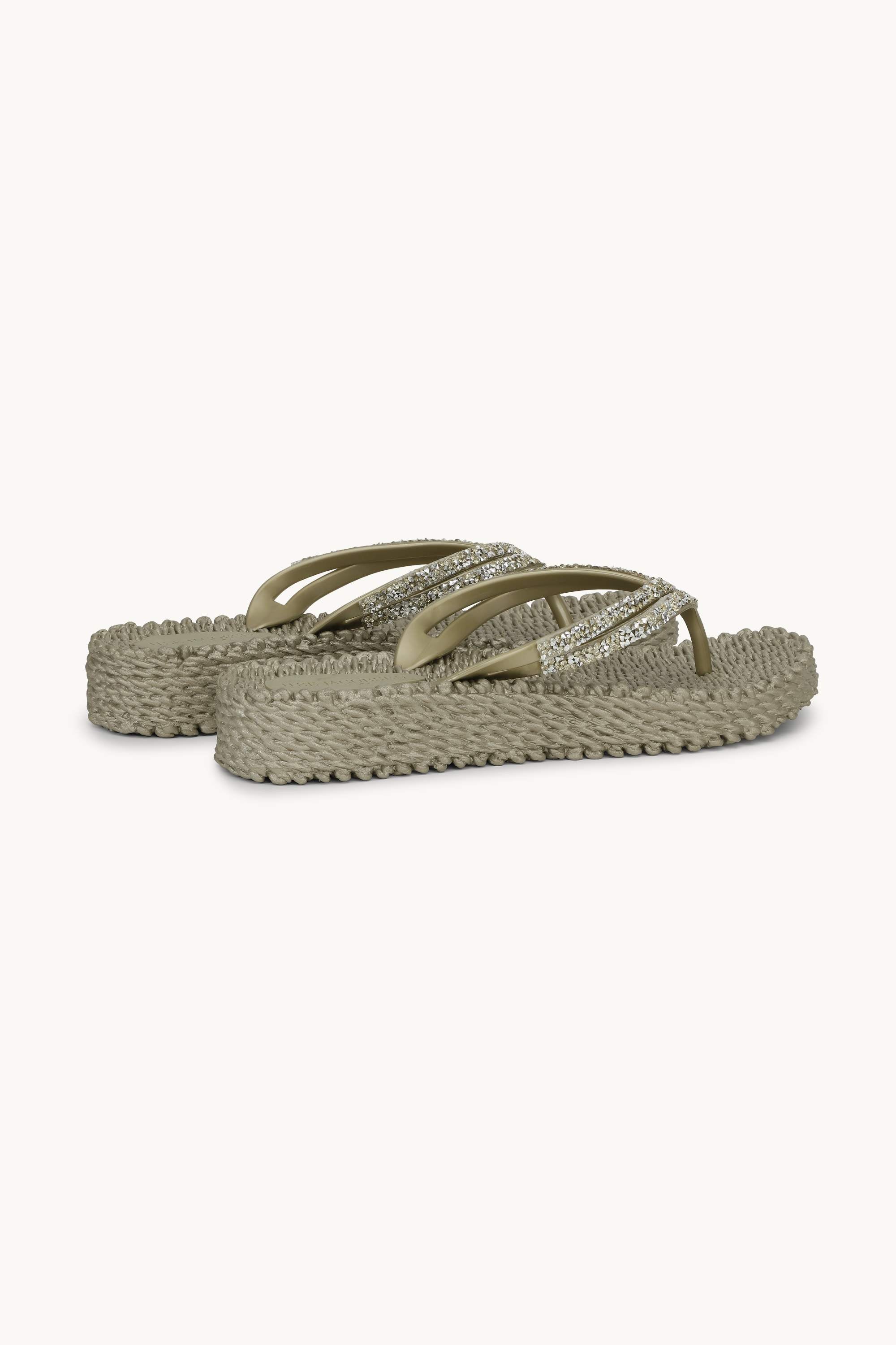 Platform Flip-flops Glittersten - Platin