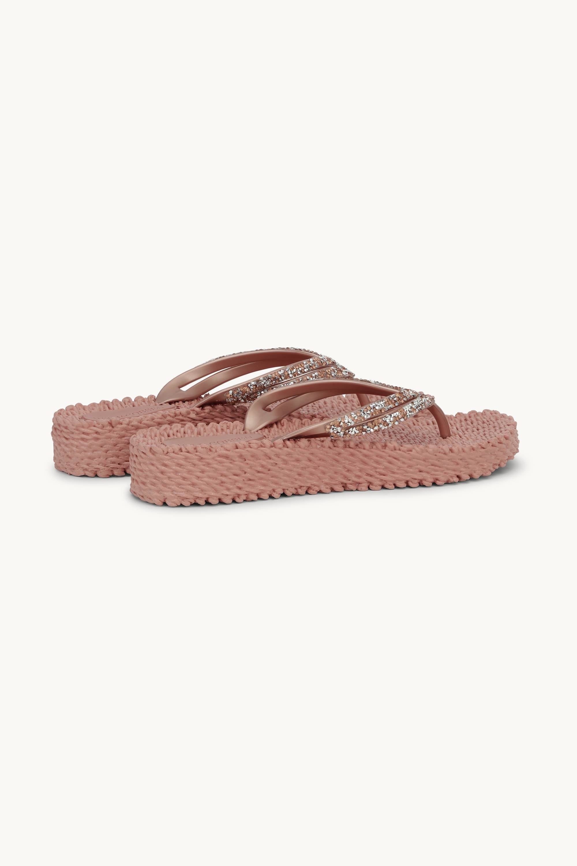 Platform Flip-flops Glittersten - Misty Rose