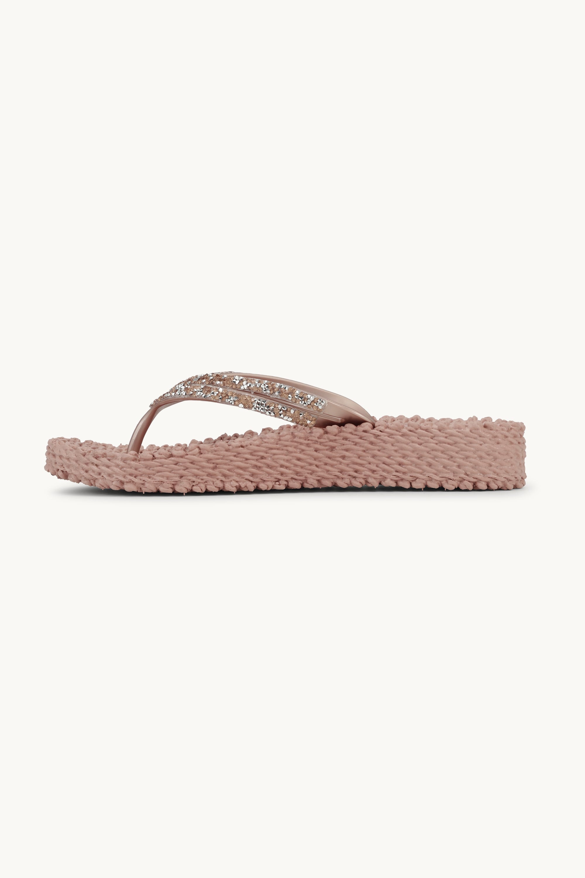 Platform Flip-flops Glittersten - Misty Rose