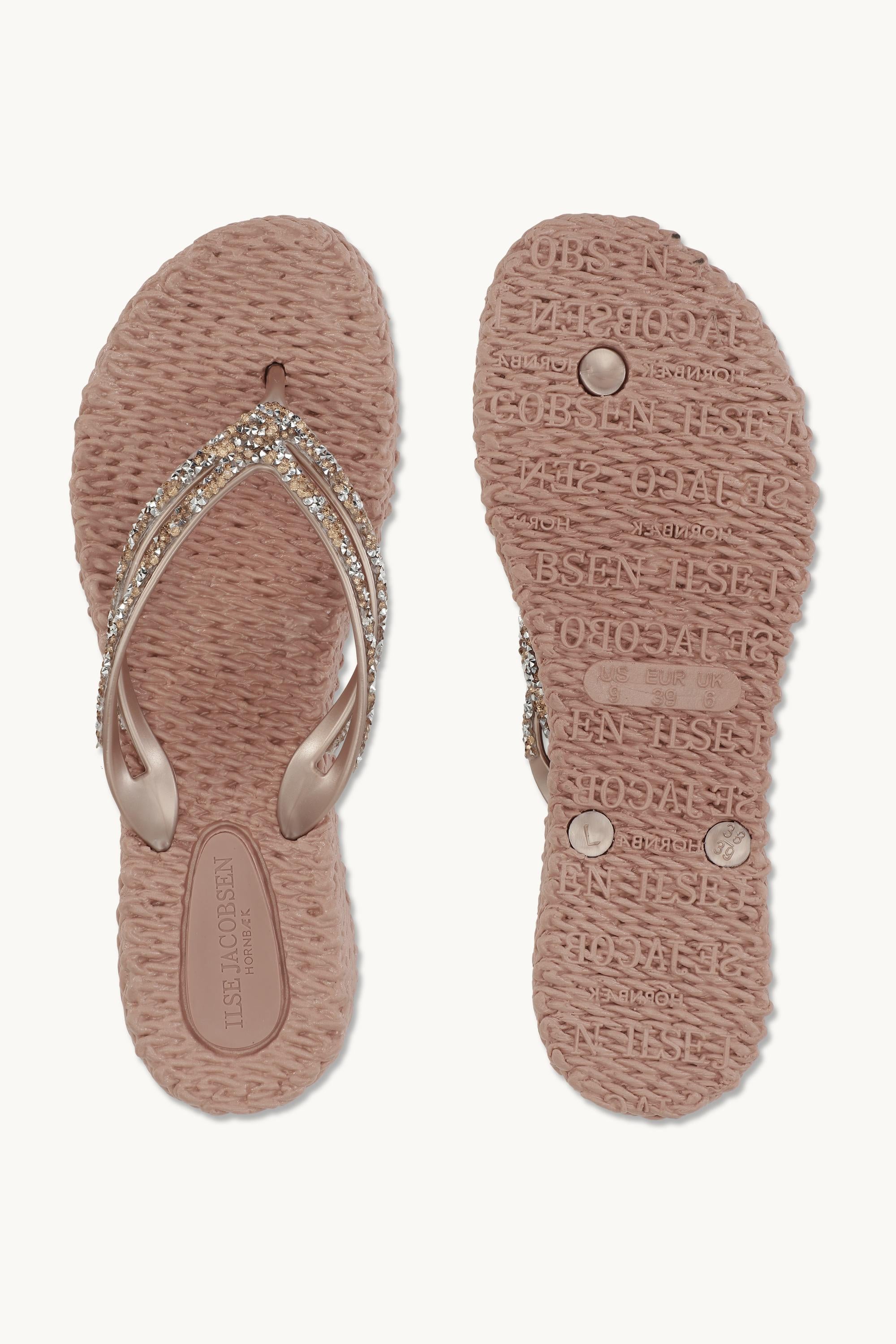 Platform Flip-flops Glittersten - Misty Rose