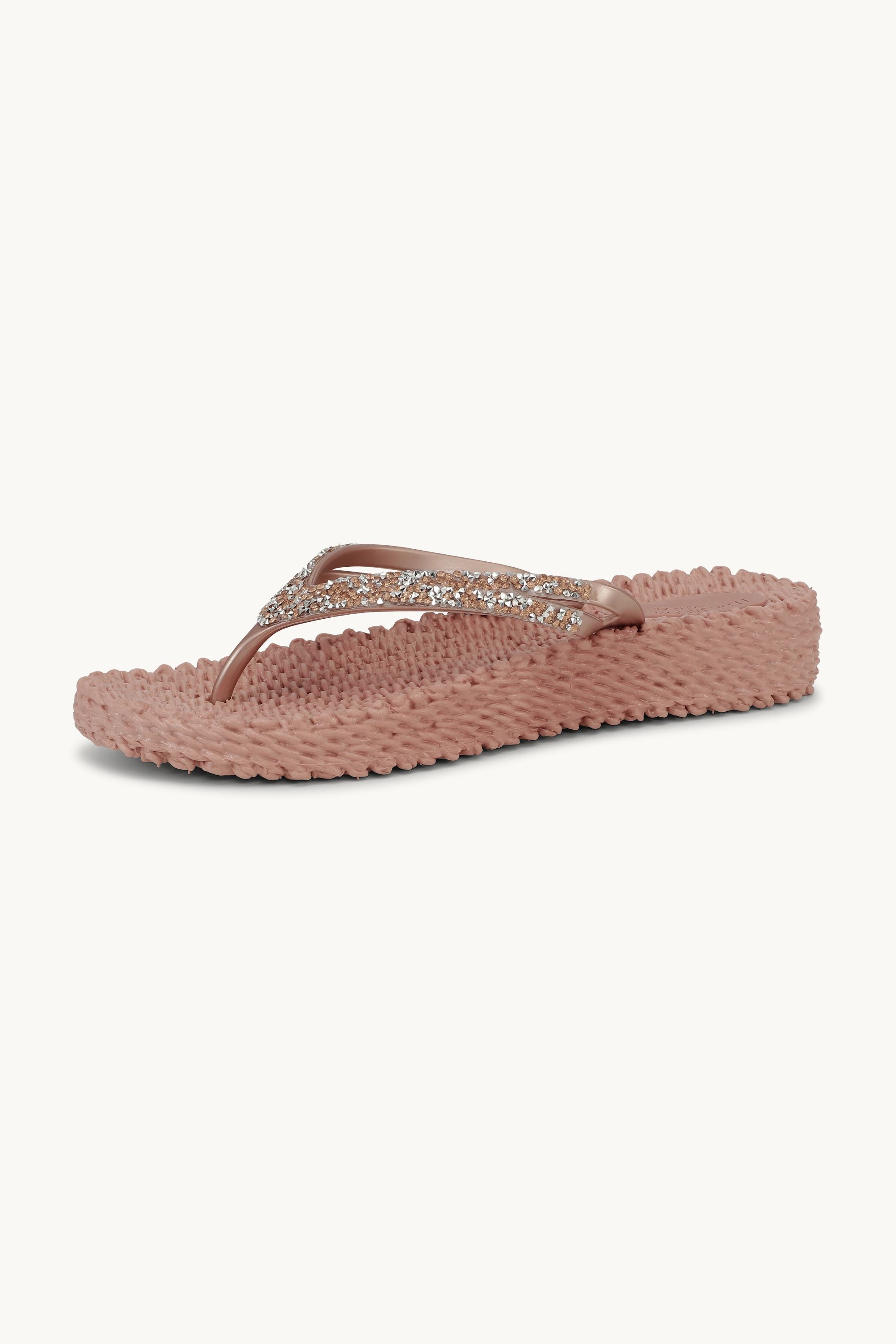 Platform Flip-flops Glittersten - Misty Rose