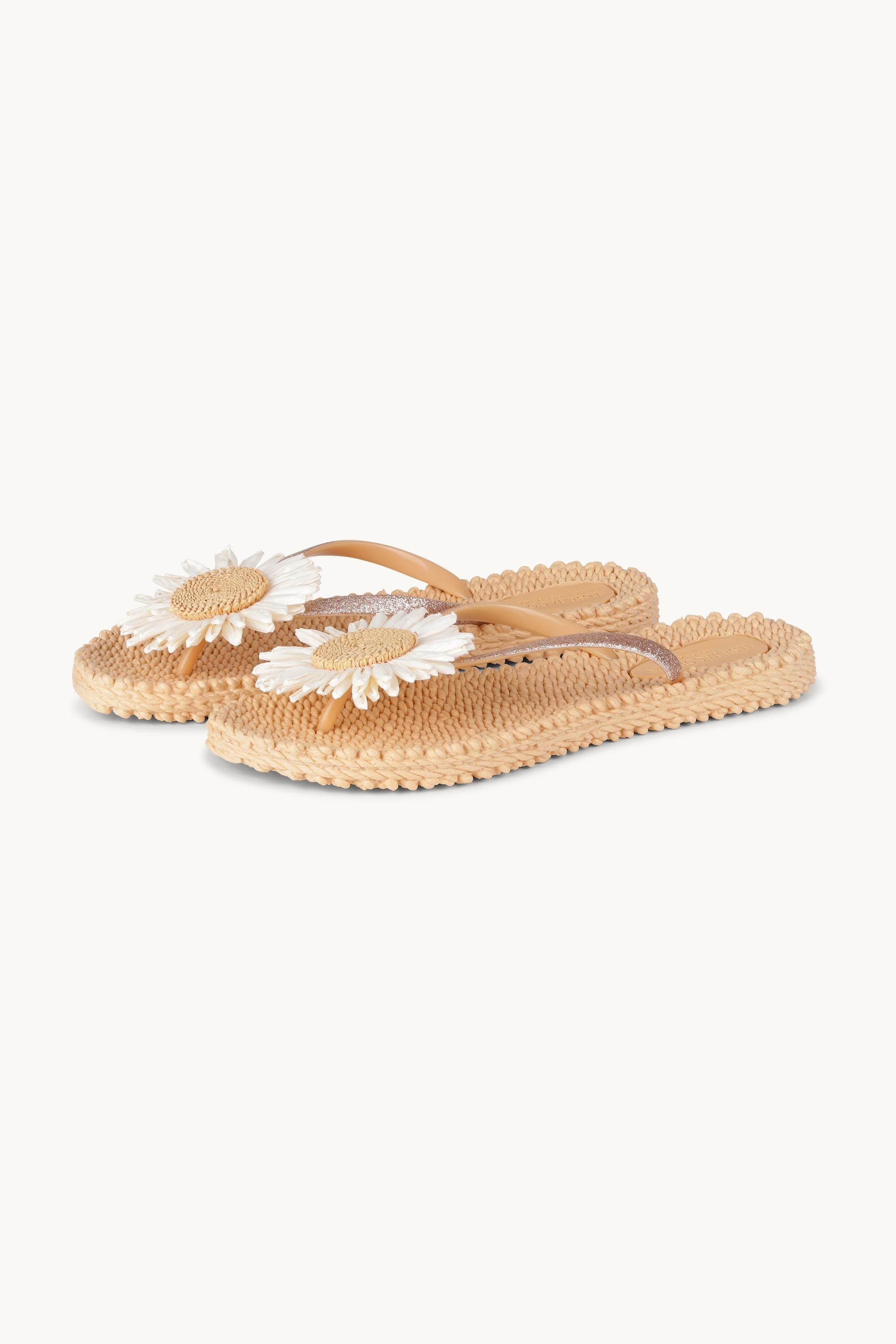 Flip-flops Blomma - Beige