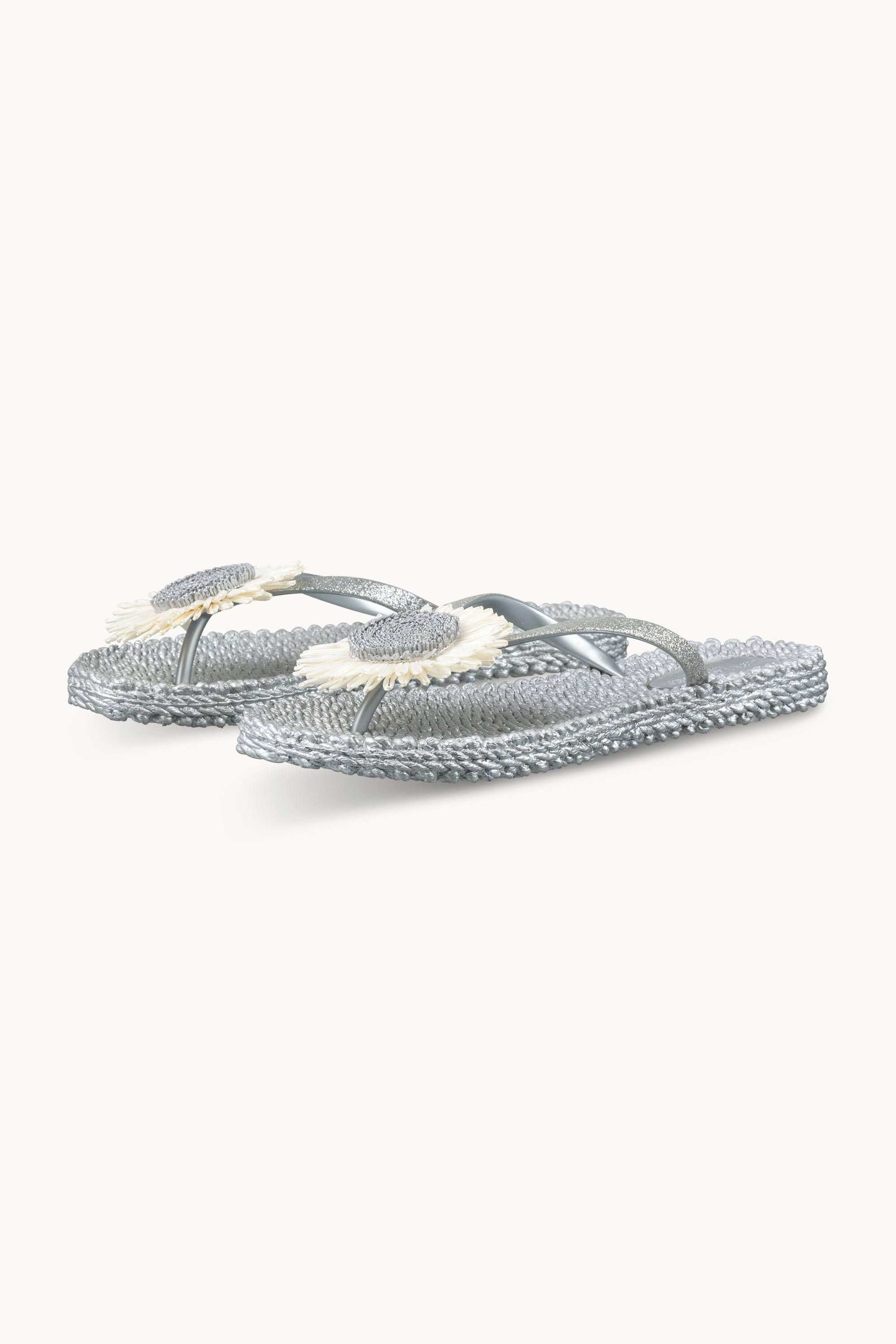 Flip-flops Blomma - Silver