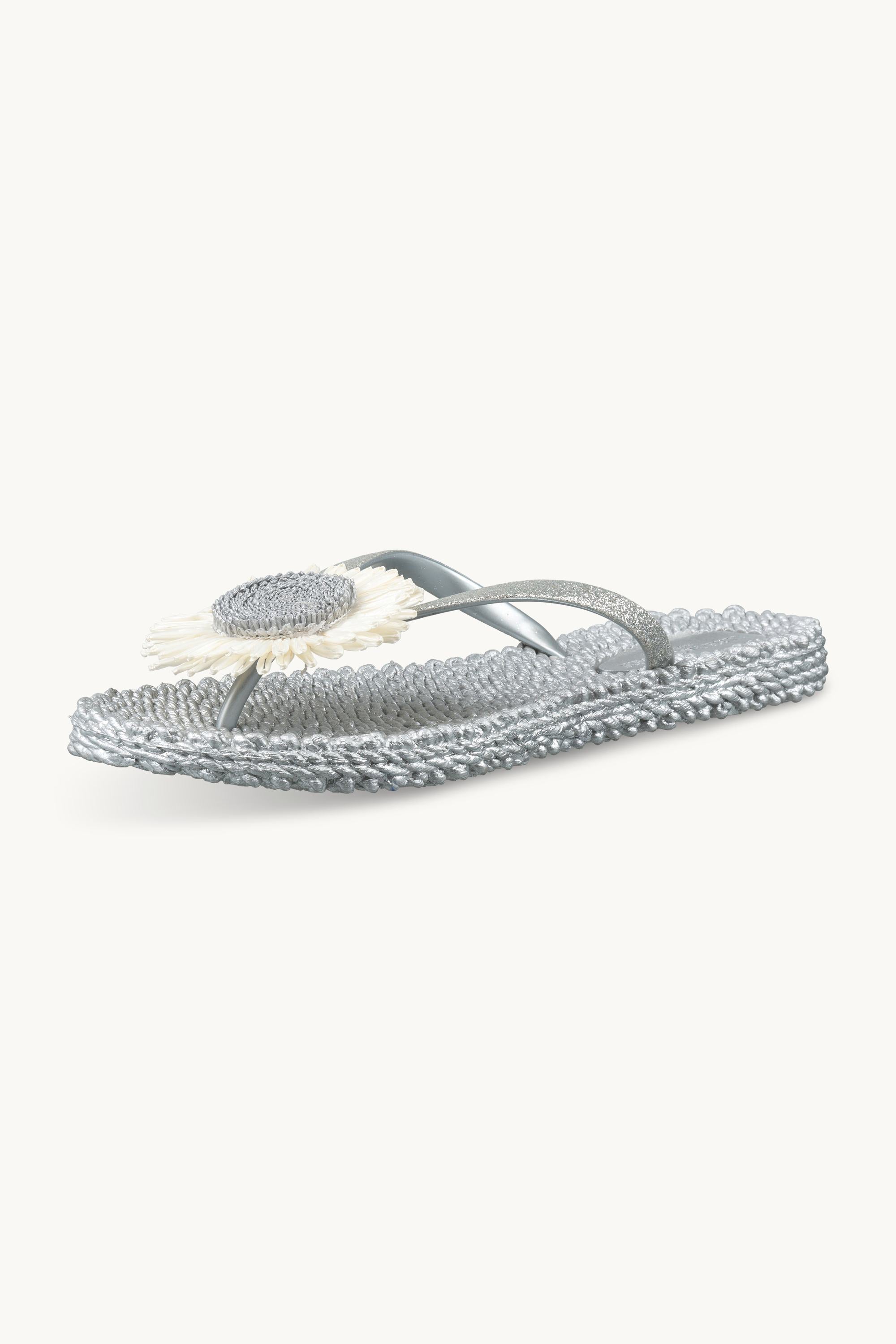 Flip-flops Blomma - Silver