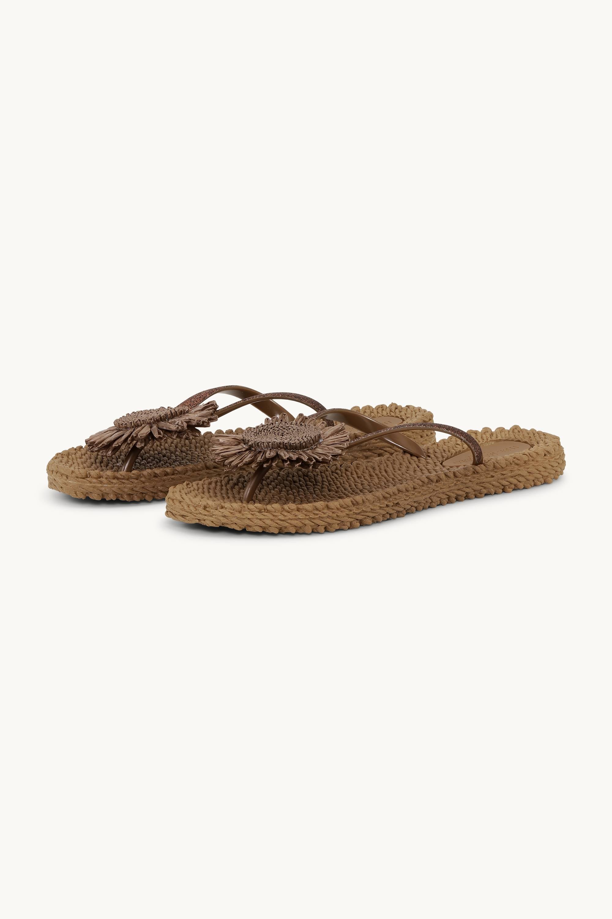 Flip-flops Blomma - Mocca