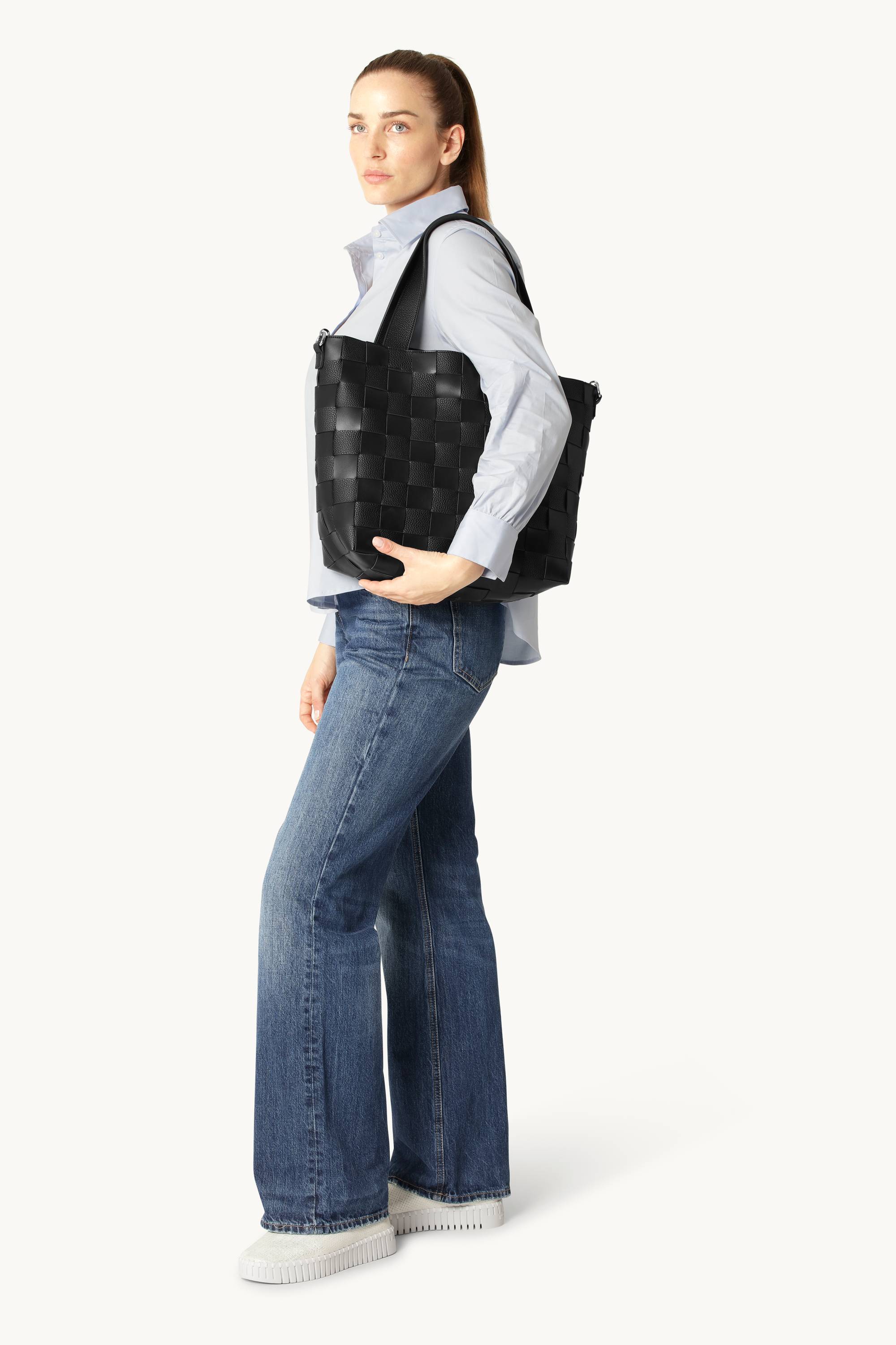 Crossbody Shopper Väska - Black