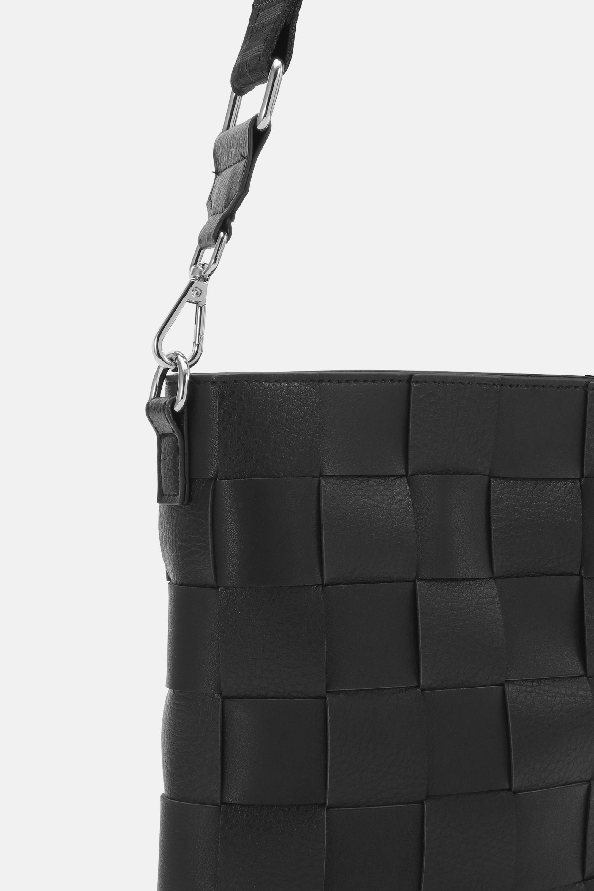 Braided Squared Cross-Body - Black