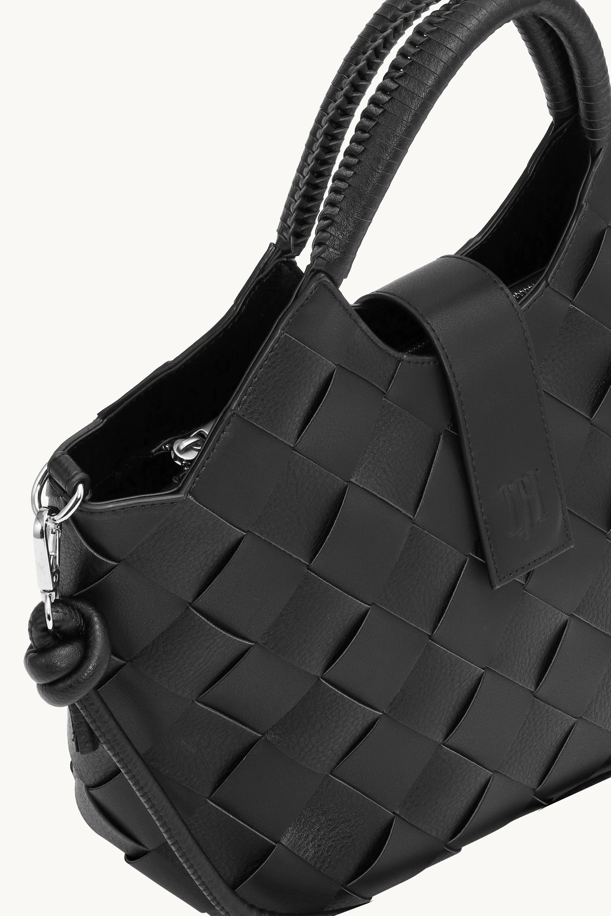 Braided Handbag - Black