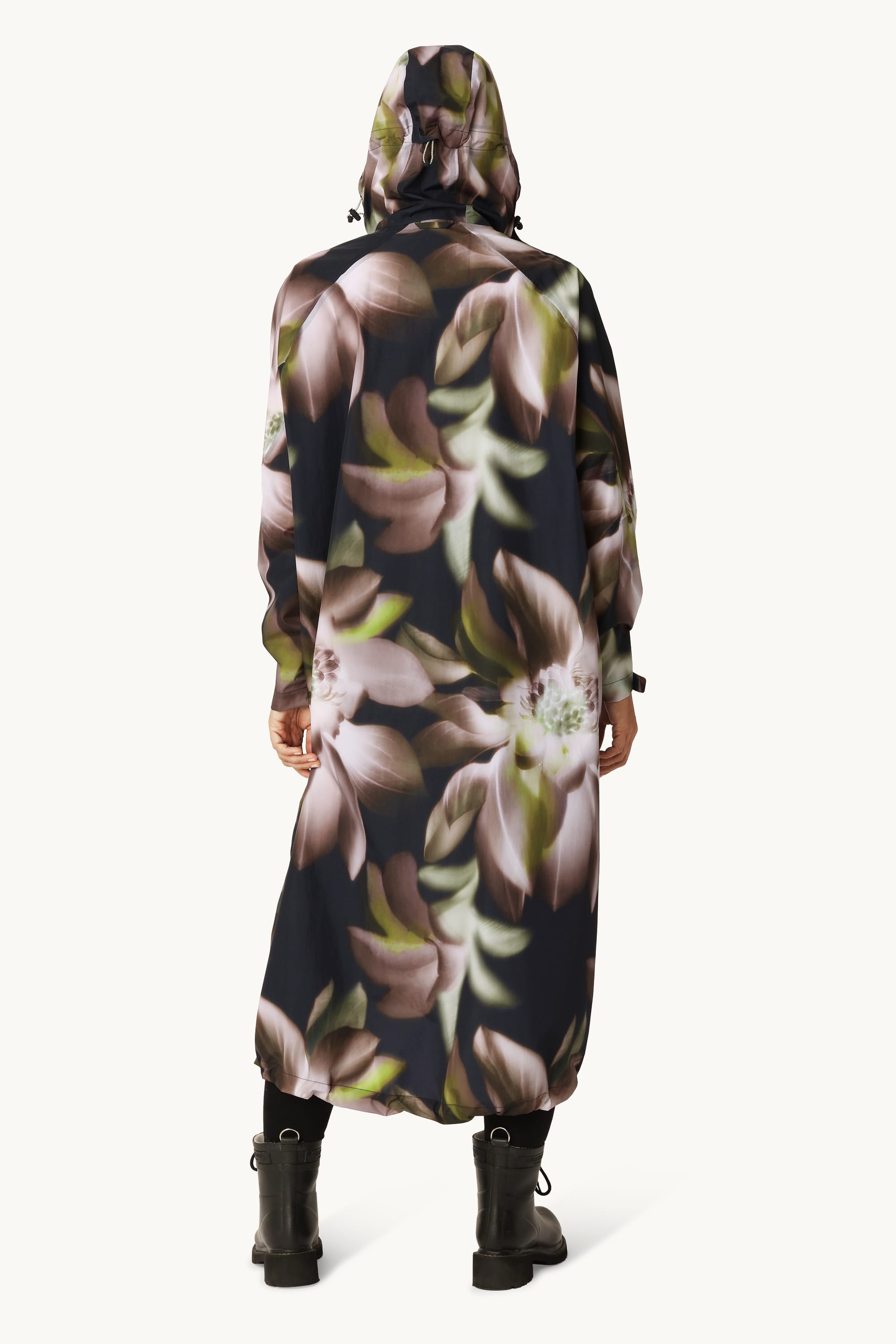 Raincoat - Dark Photoristic Flower