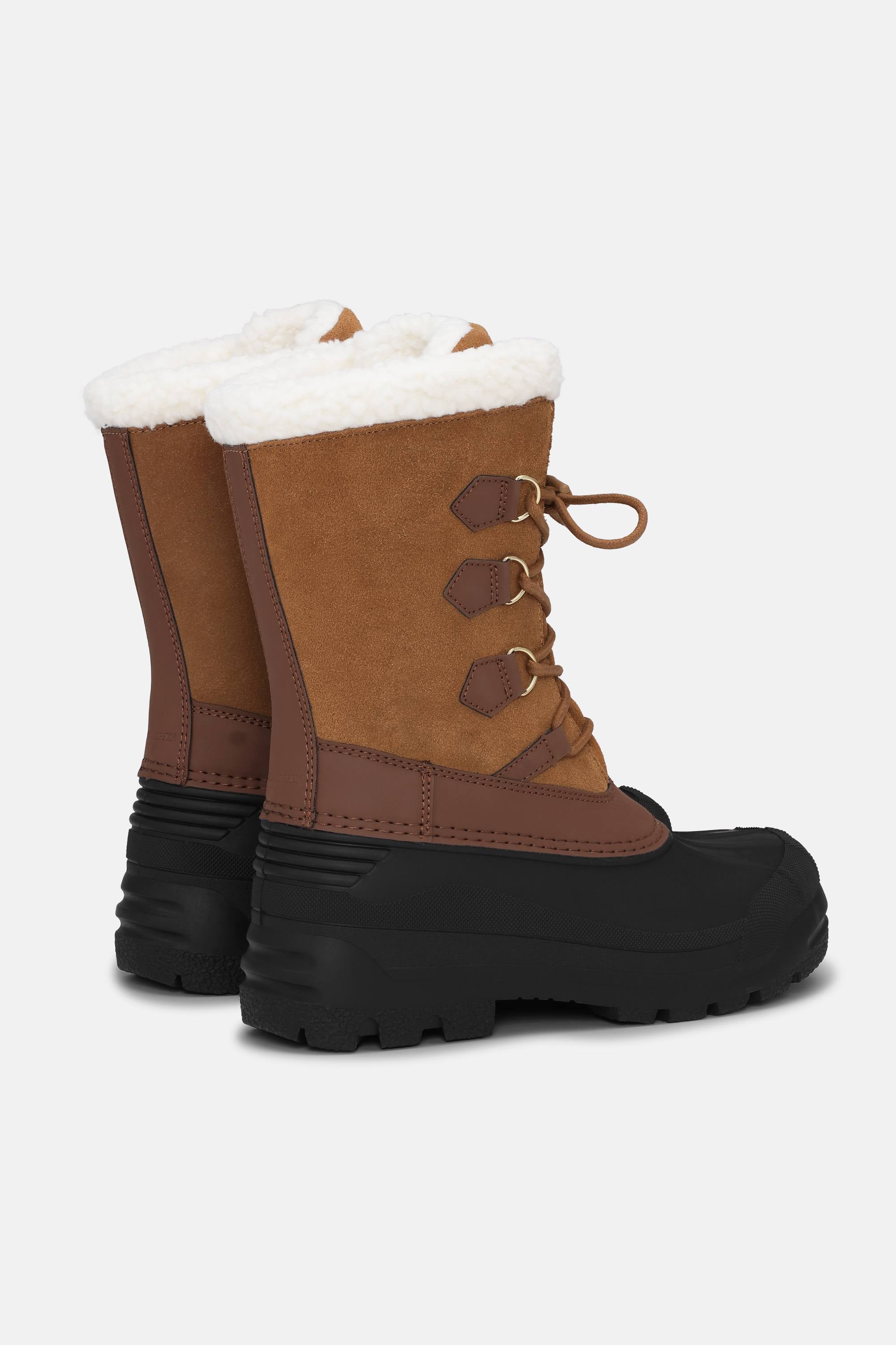 Warm Winter Boot - Cashew Black