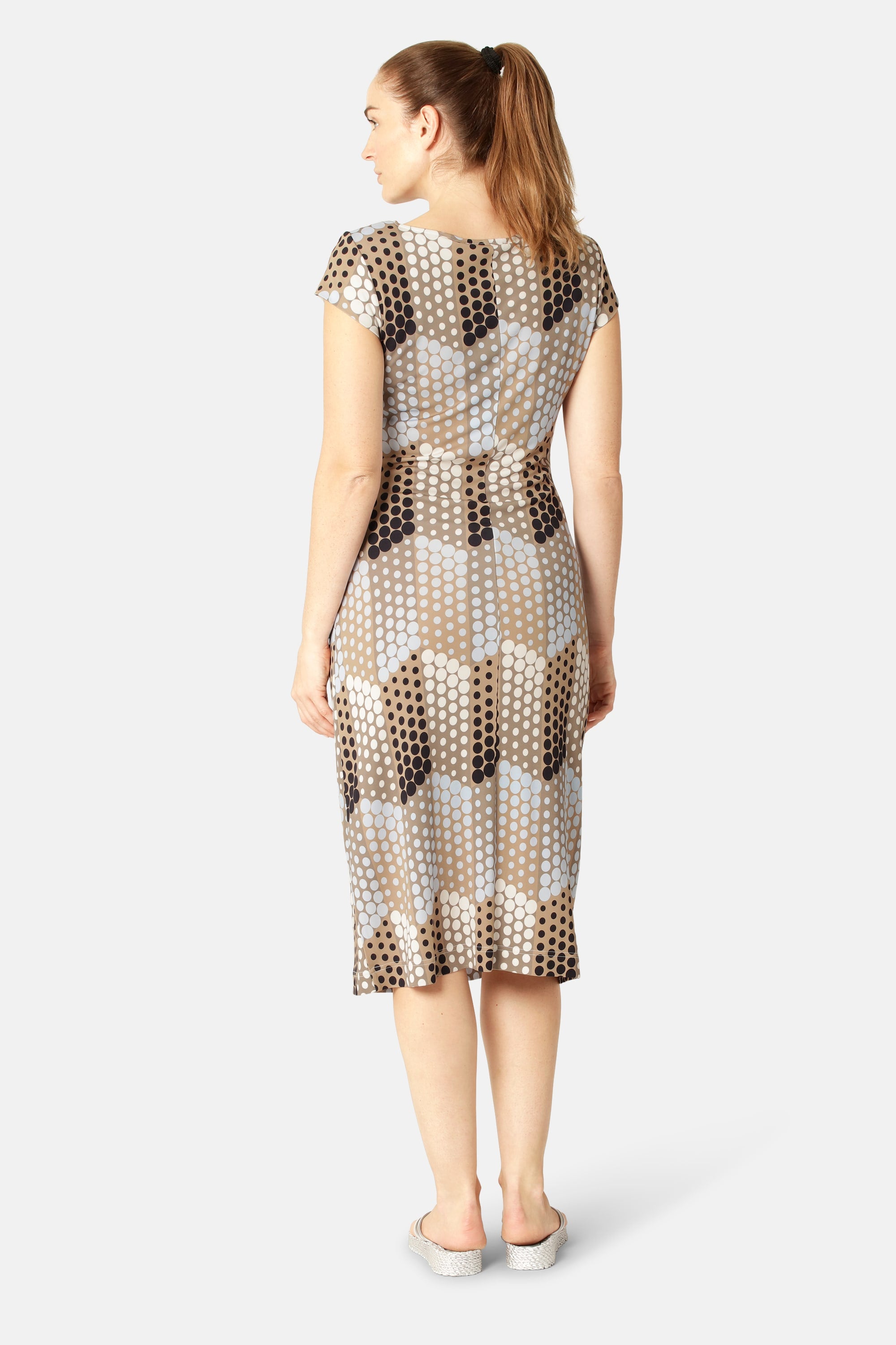 Midiklänning Twist - Blue Grafic Dot