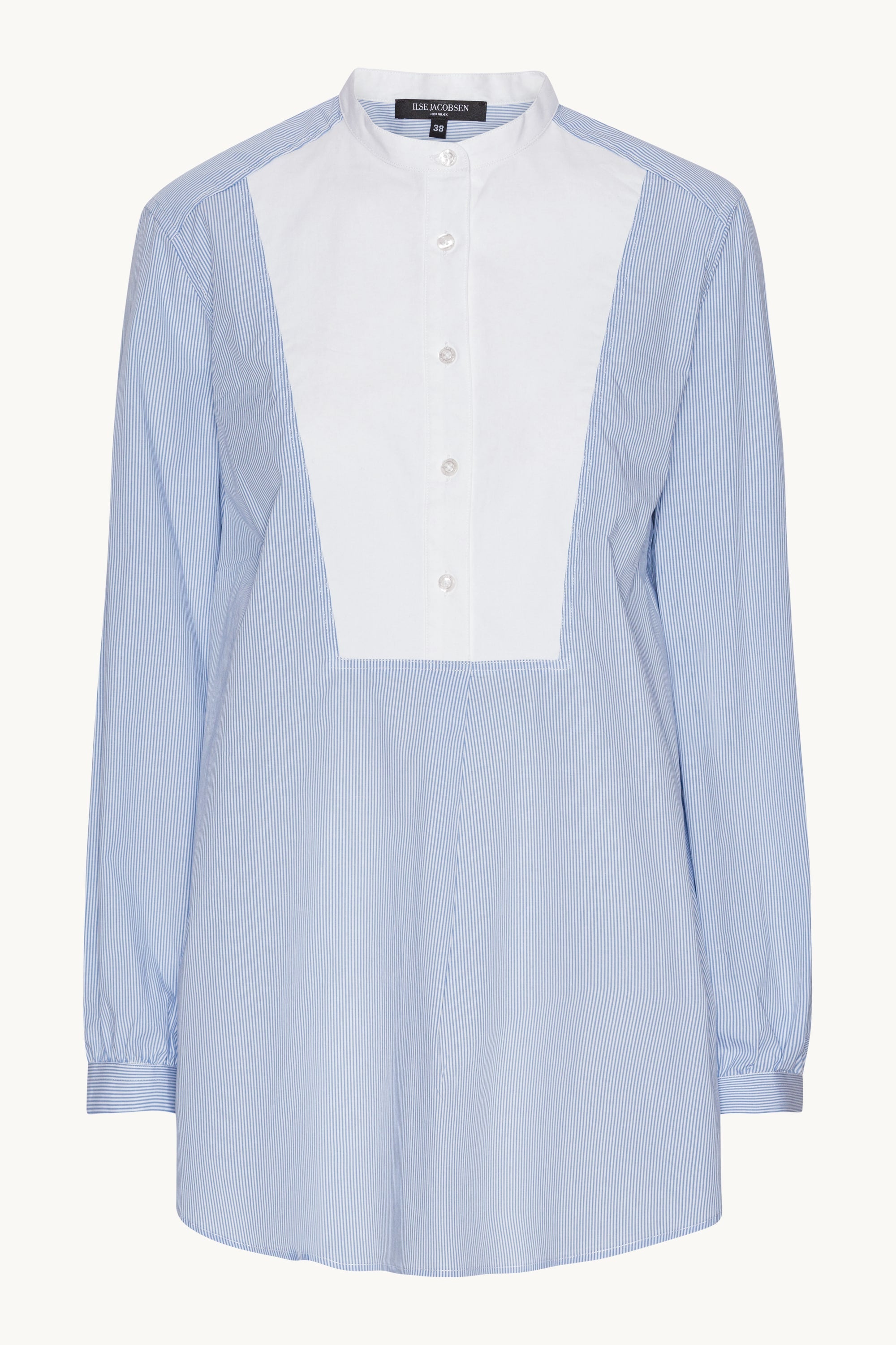 Klassisk Skjorta Lång Rygg Ränder - Heather