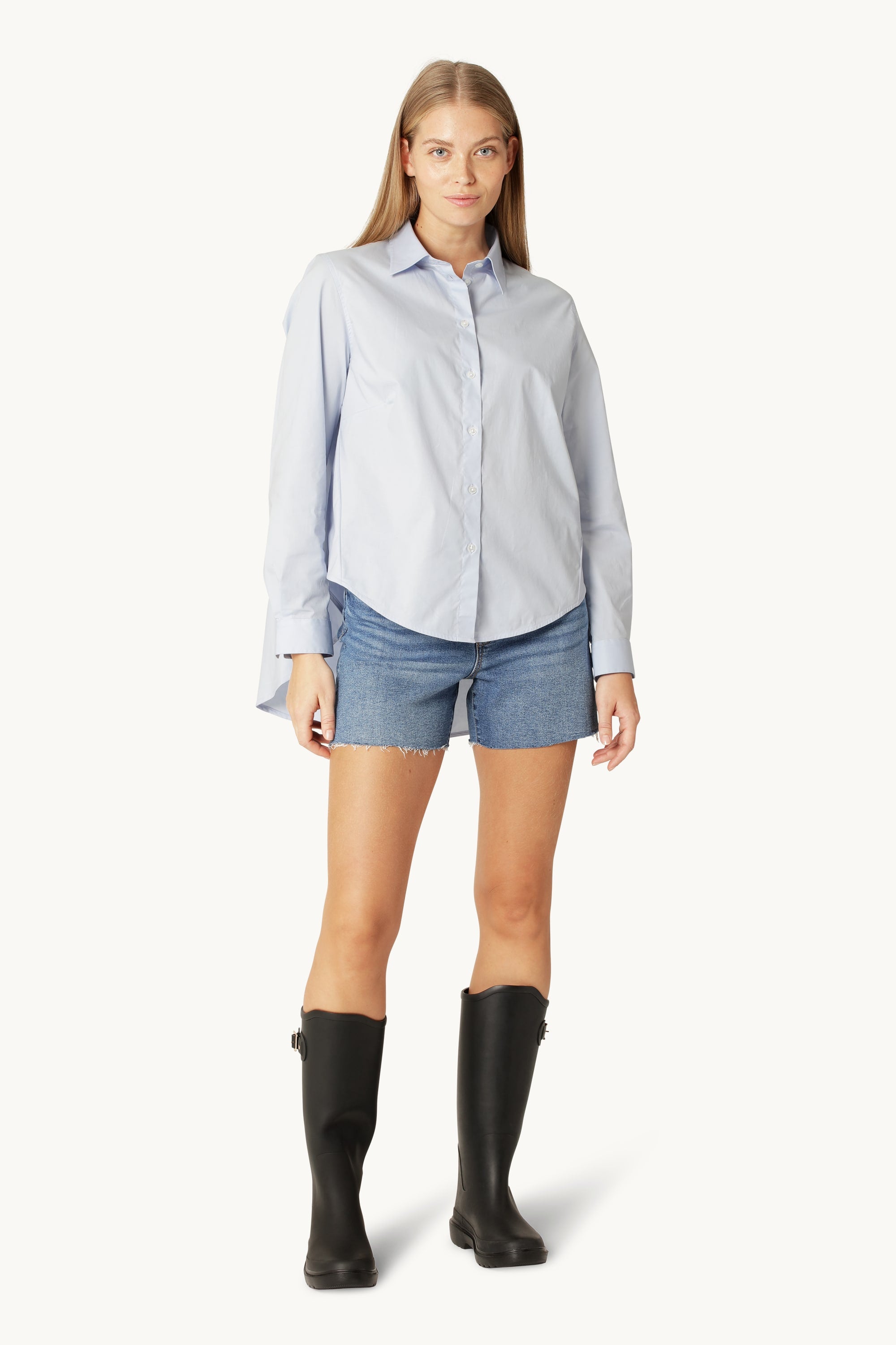 Skjorta Med Fall Baktill - Heather