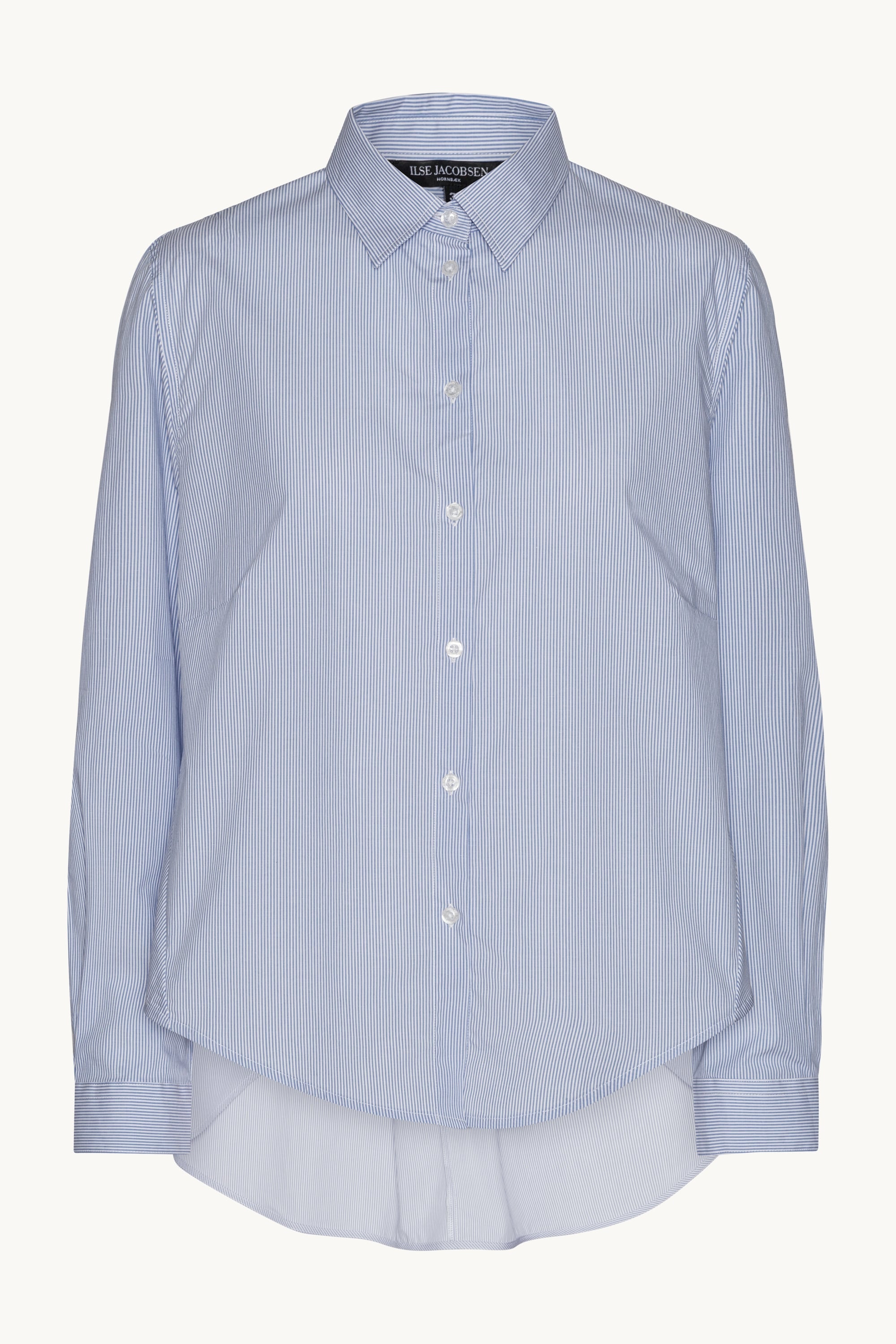 Skjorta Med Fall Baktill Ränder - Heather