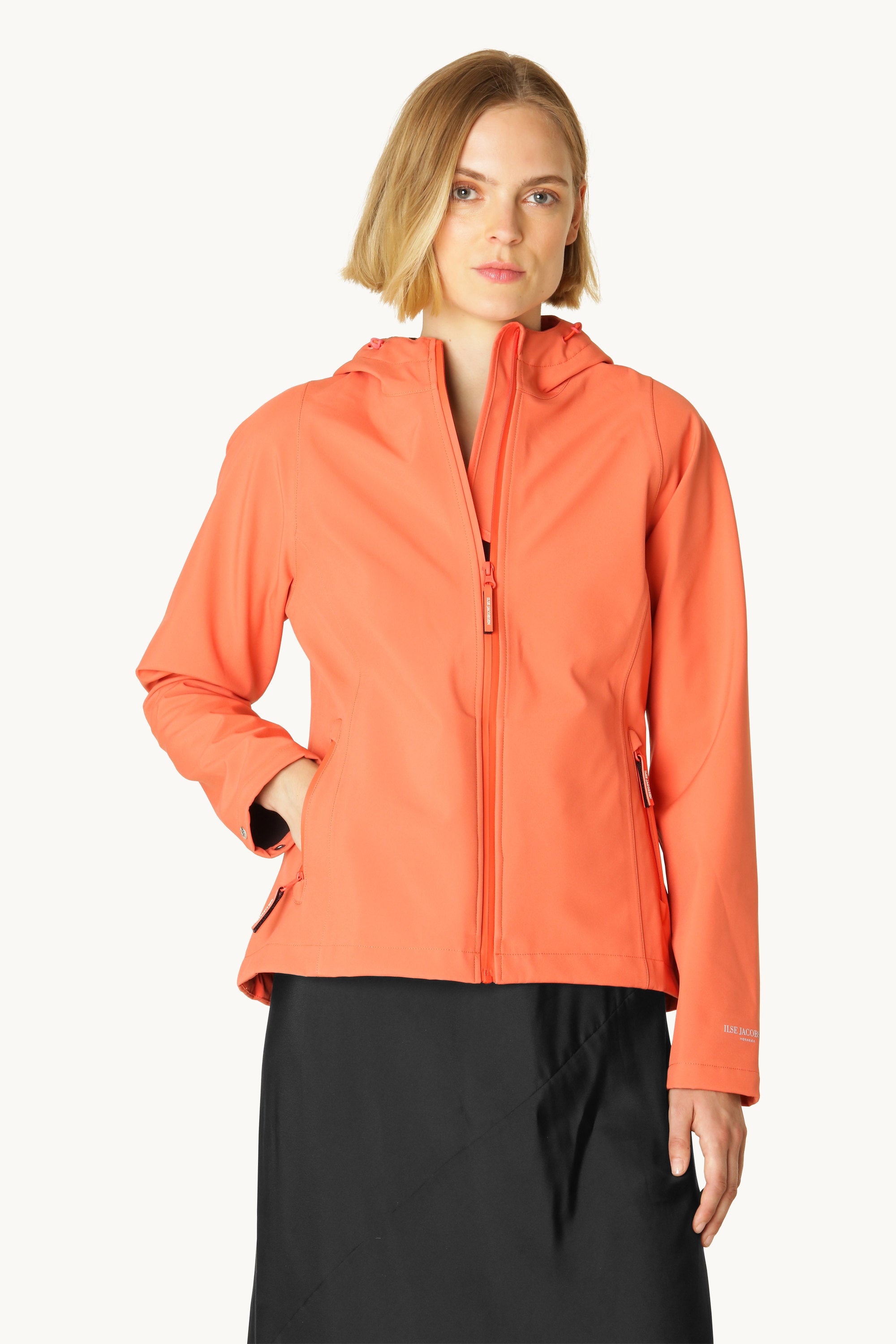 Short Softshell Raincoat - Hot Orange