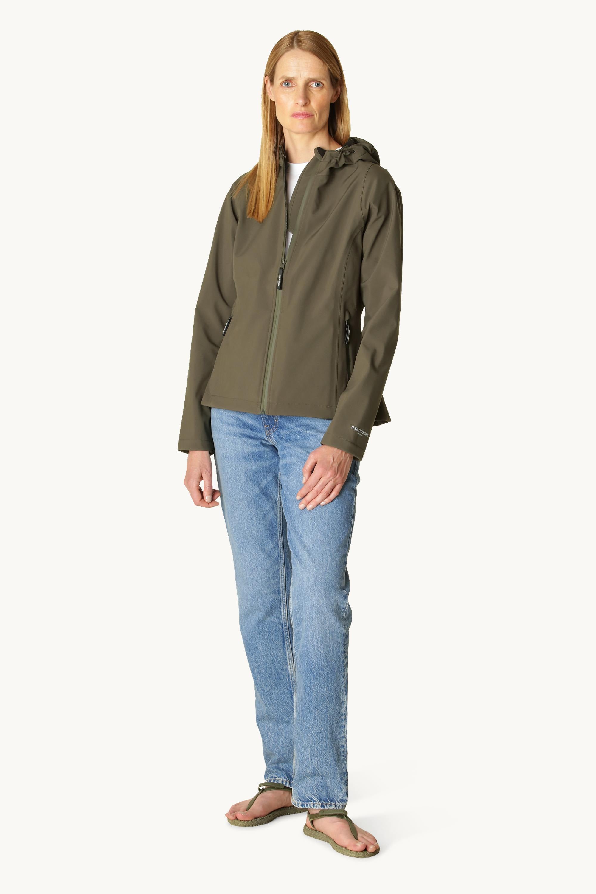 Short Softshell Raincoat - Army