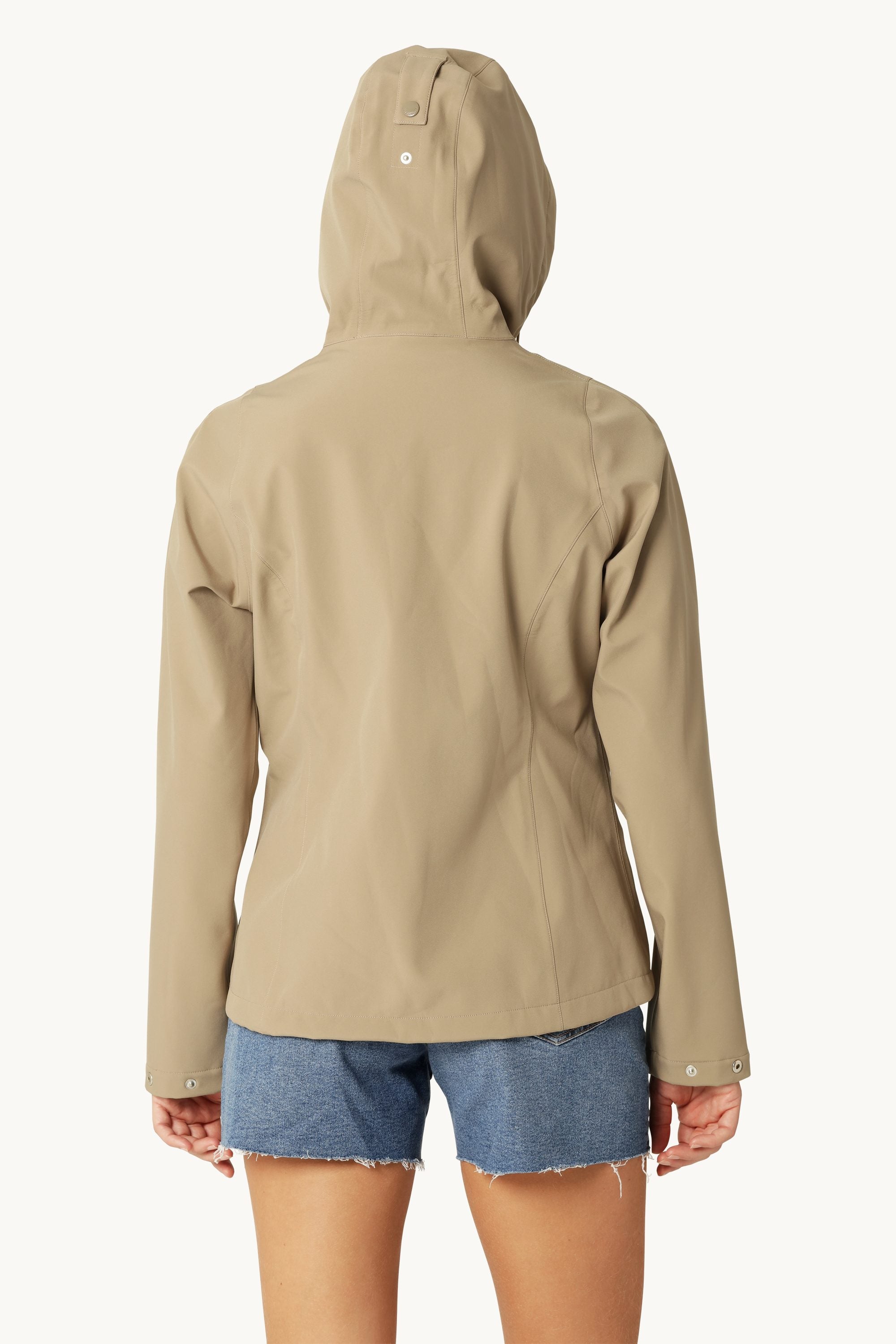 Kort Softshell Regnjacka - Greige
