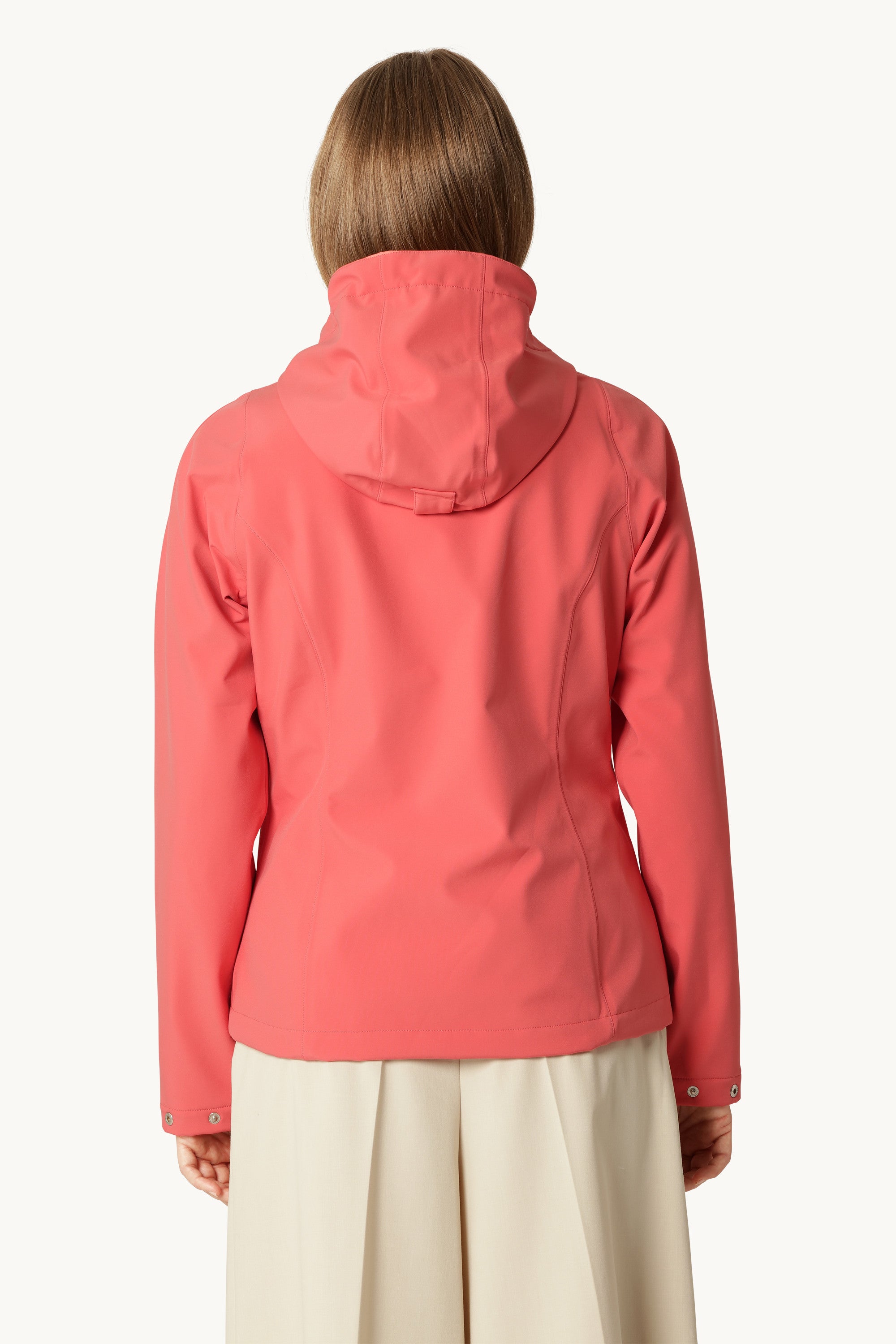 Kort Softshell Regnjacka - Spiced Coral