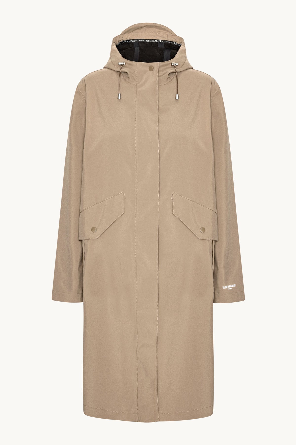 Lång Softshell Regnrock - Greige