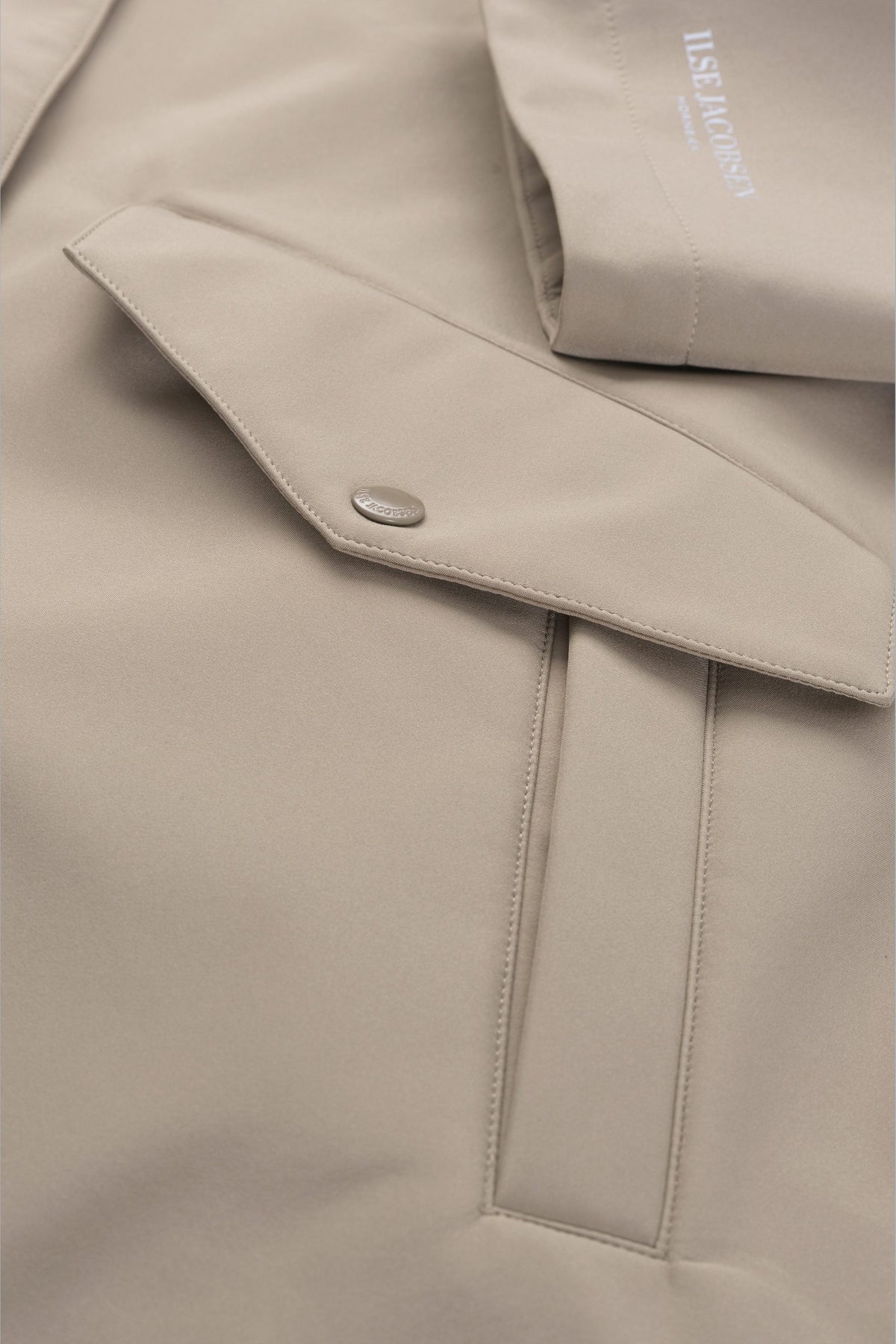 Lång Softshell Regnrock - Greige