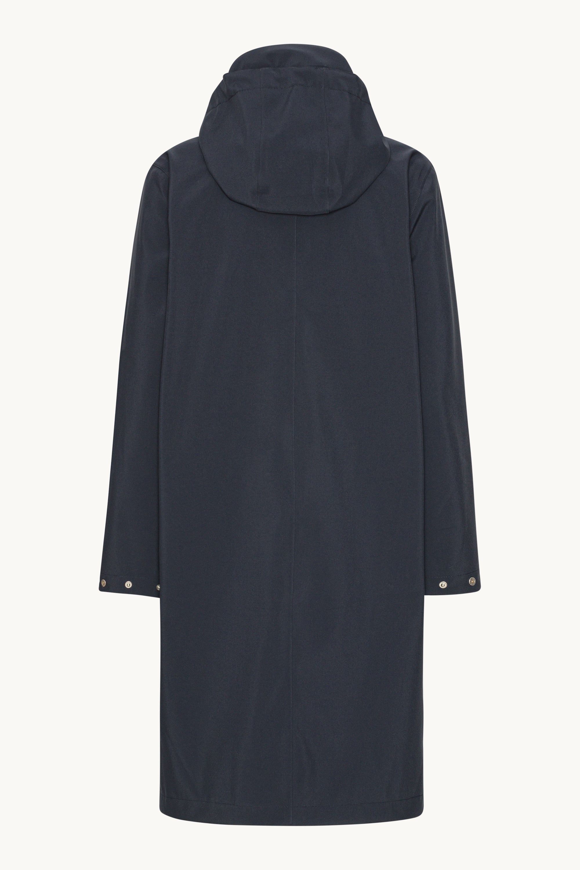 Long Softshell Raincoat - Dark Indigo