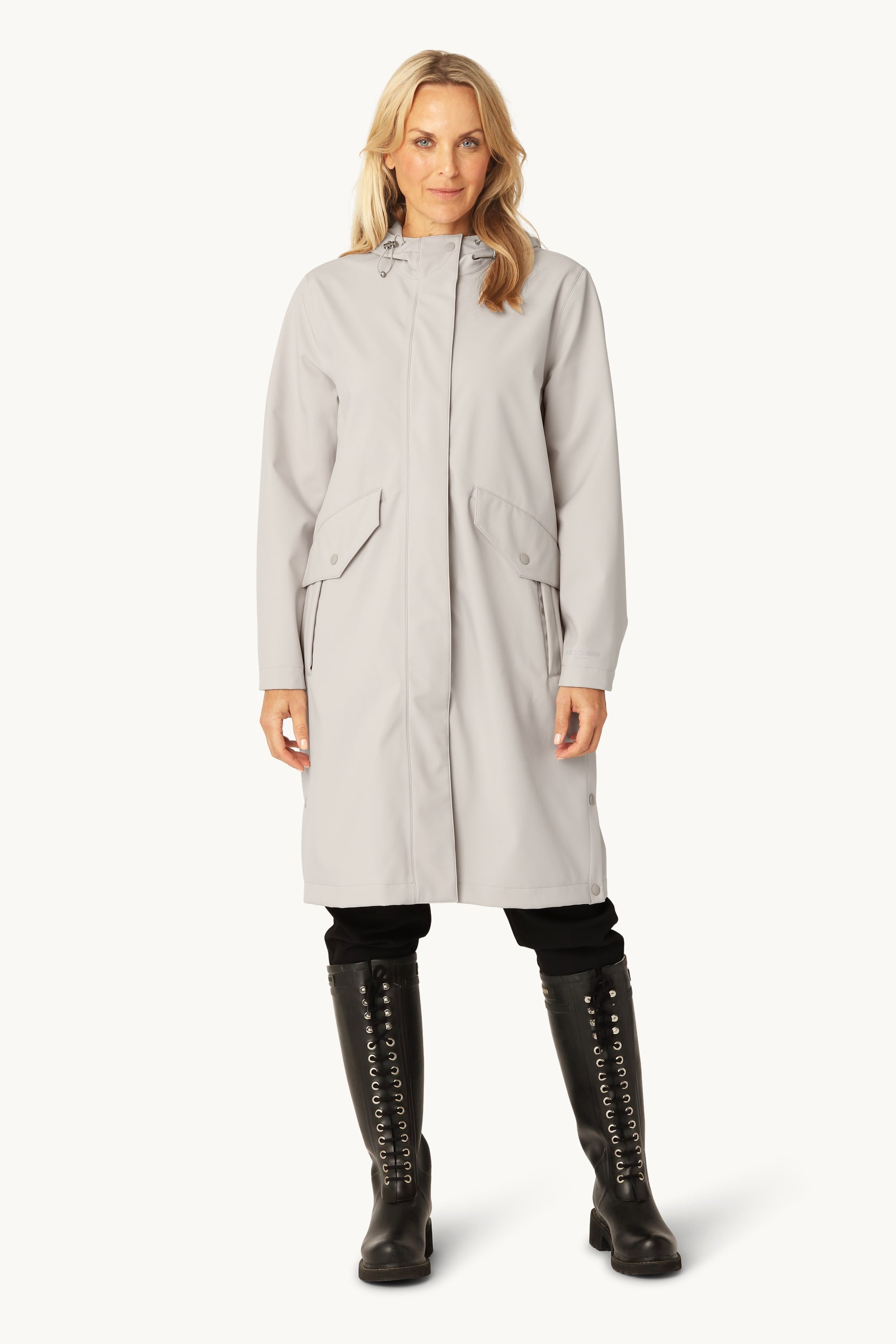Long Softshell Raincoat - Chateau Gray