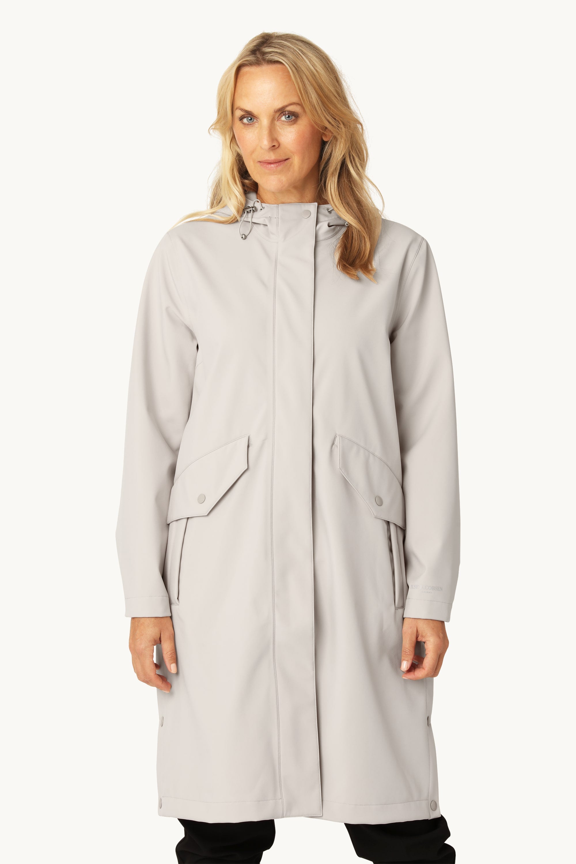 Long Softshell Raincoat - Chateau Gray