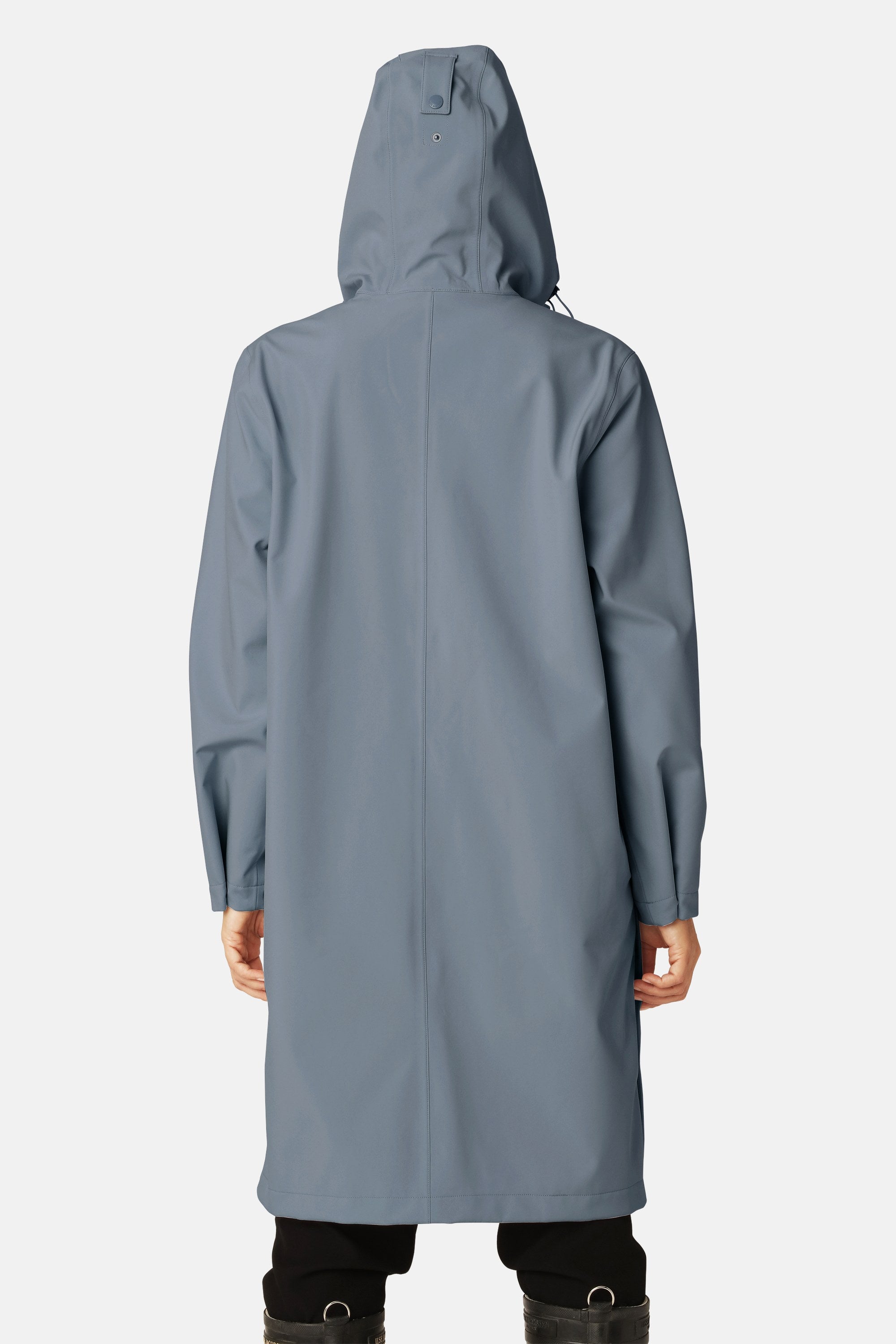 Long Softshell Raincoat - Grey Blue