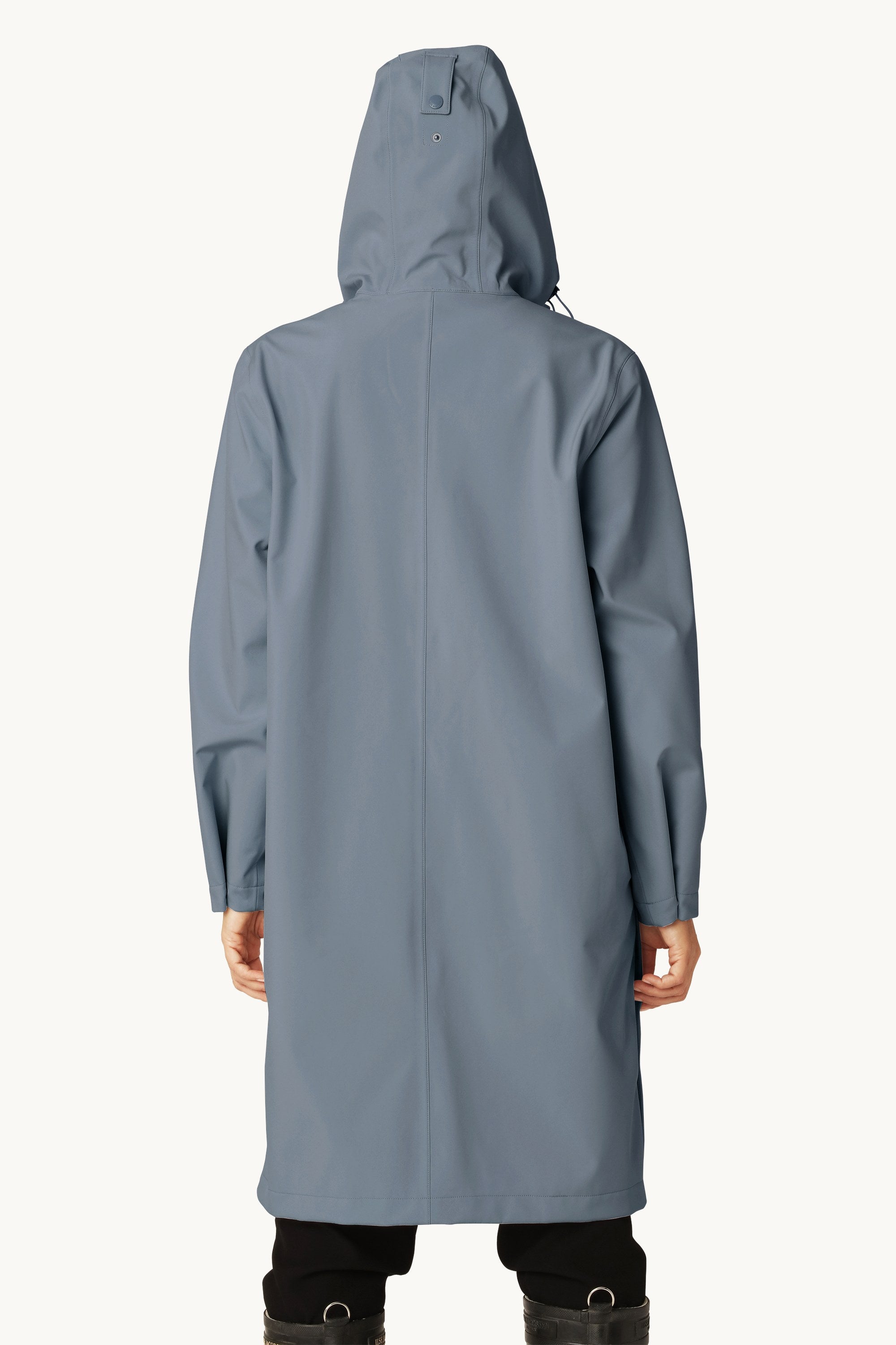Long Softshell Raincoat - Grey Blue