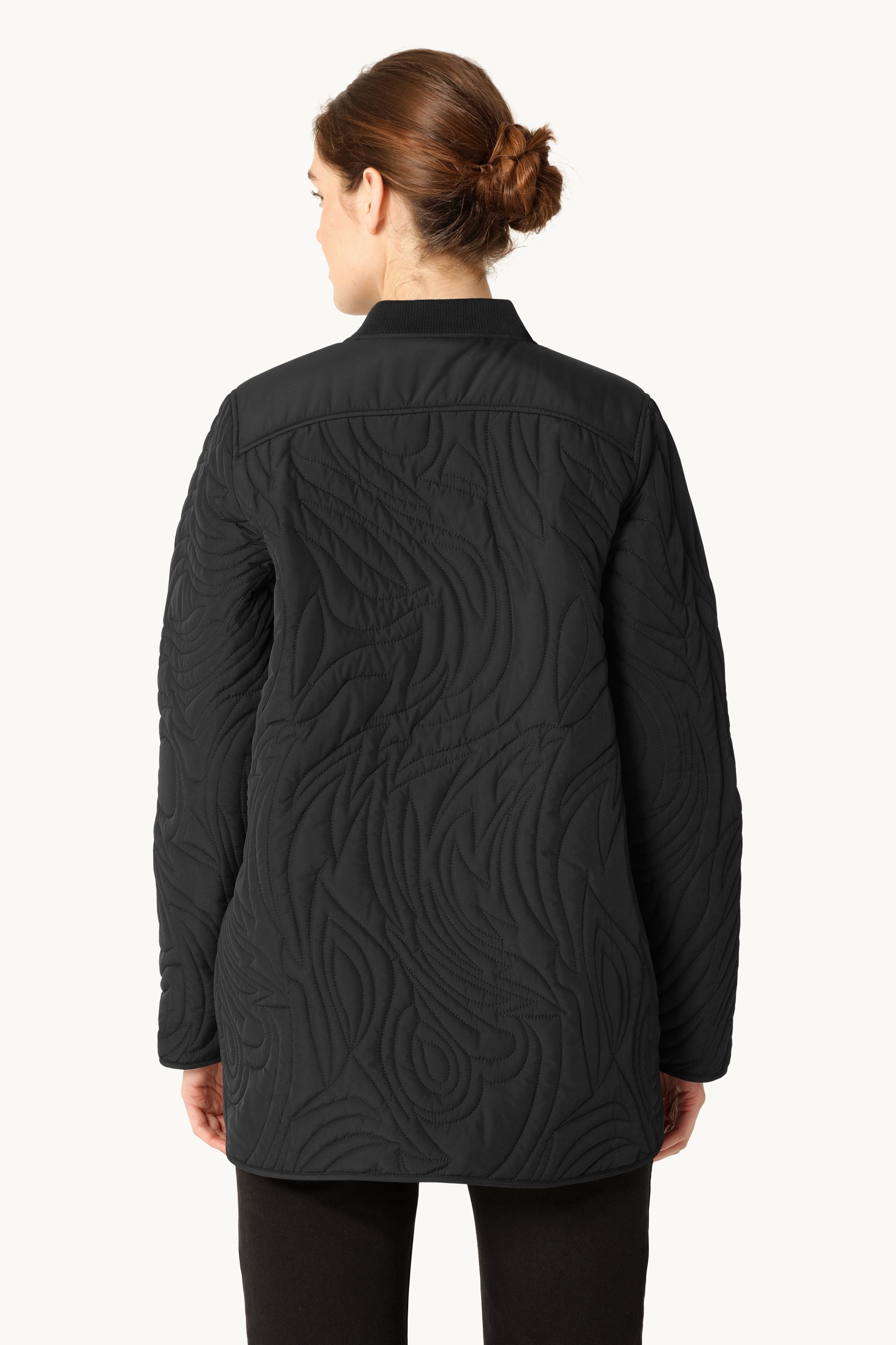 Kort Quiltad Jacka - Black