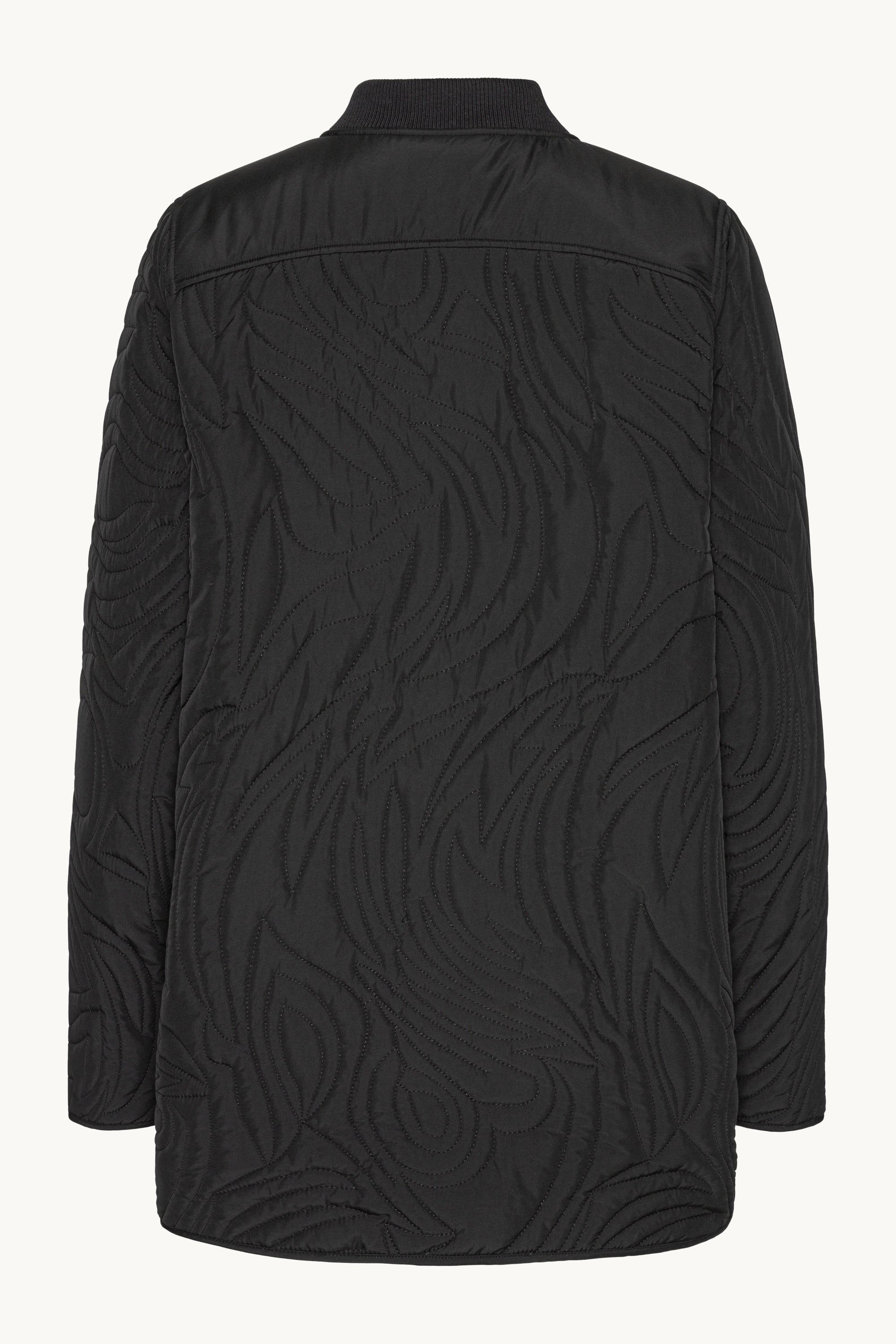 Kort Quiltad Jacka - Black