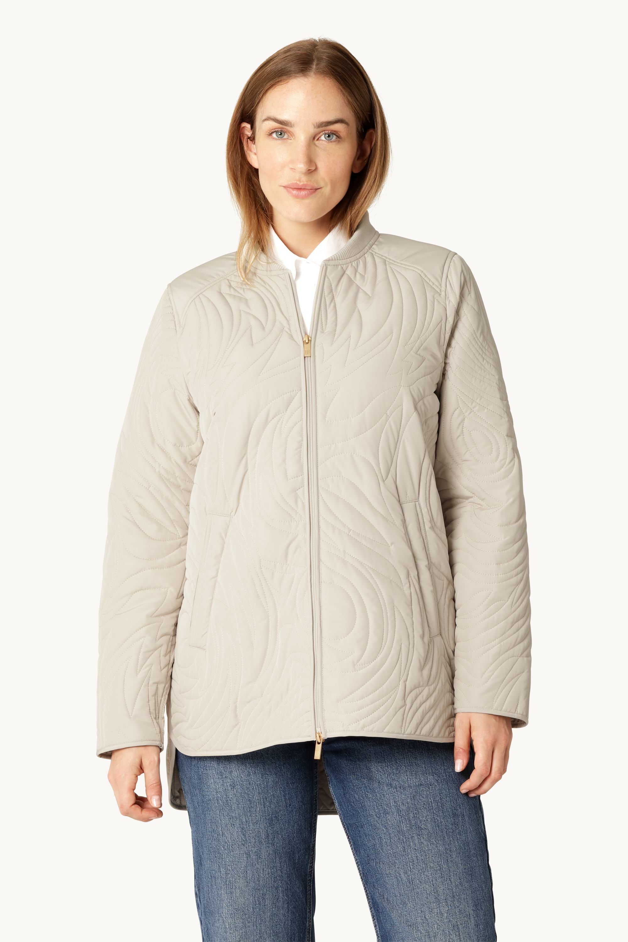 Kort Quiltad Jacka - Kit