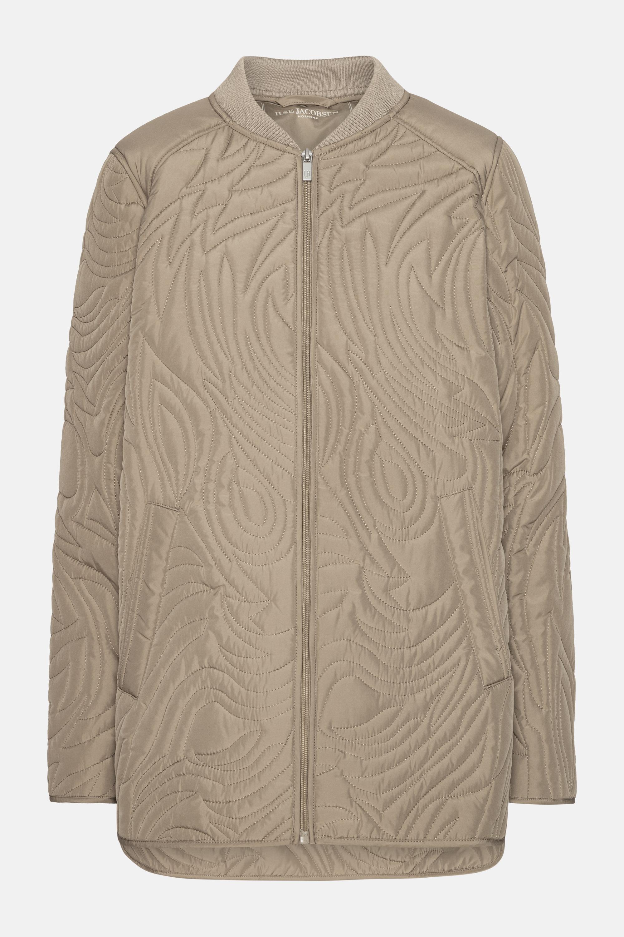 Kort Quiltad Jacka - Coriander