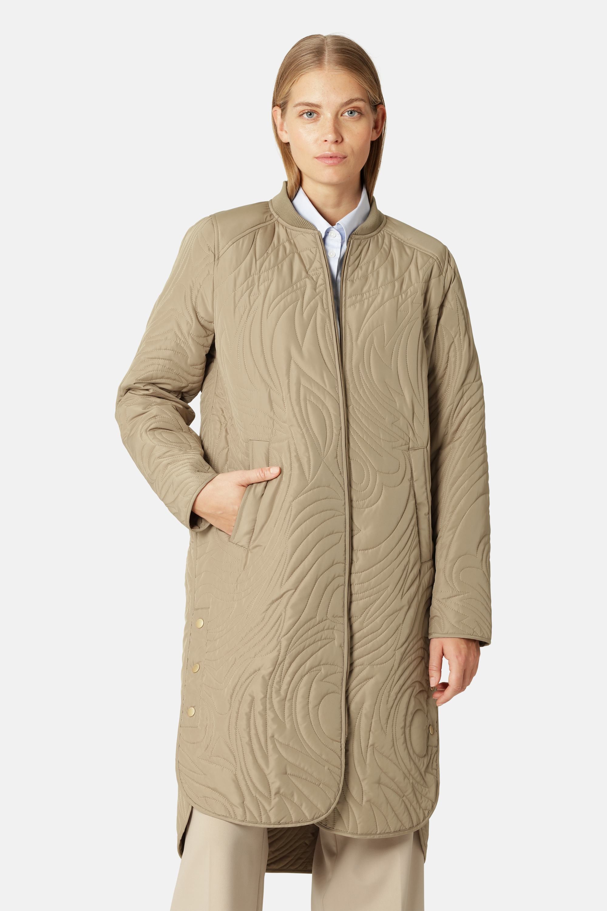 Quiltad Jacka - Greige