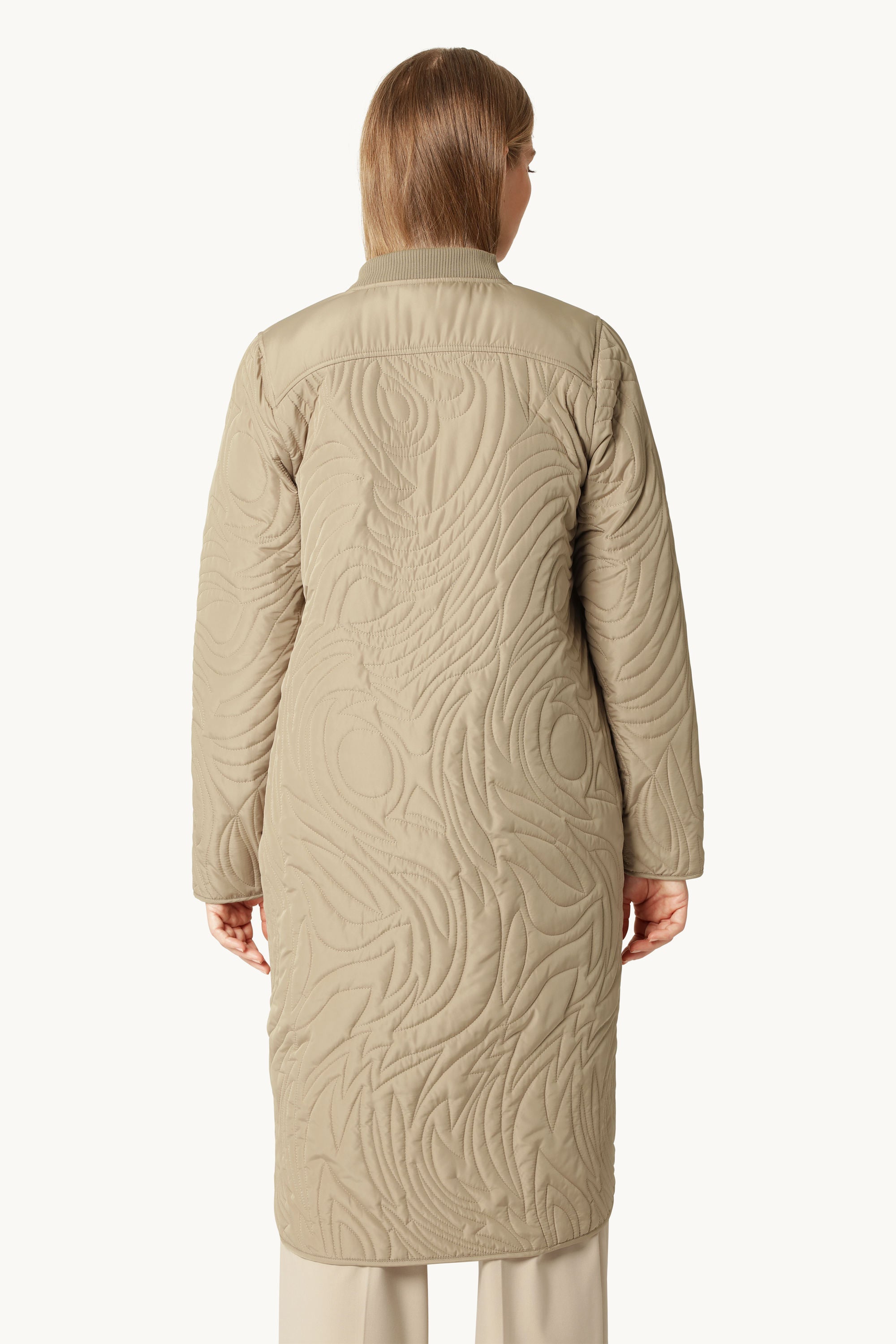 Quiltad Jacka - Greige