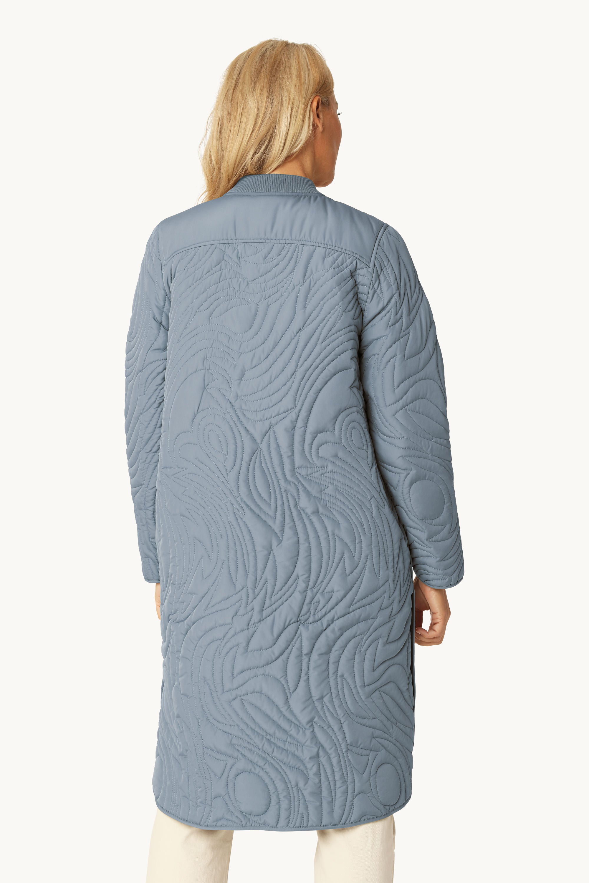 Quiltad Jacka - Grey Blue
