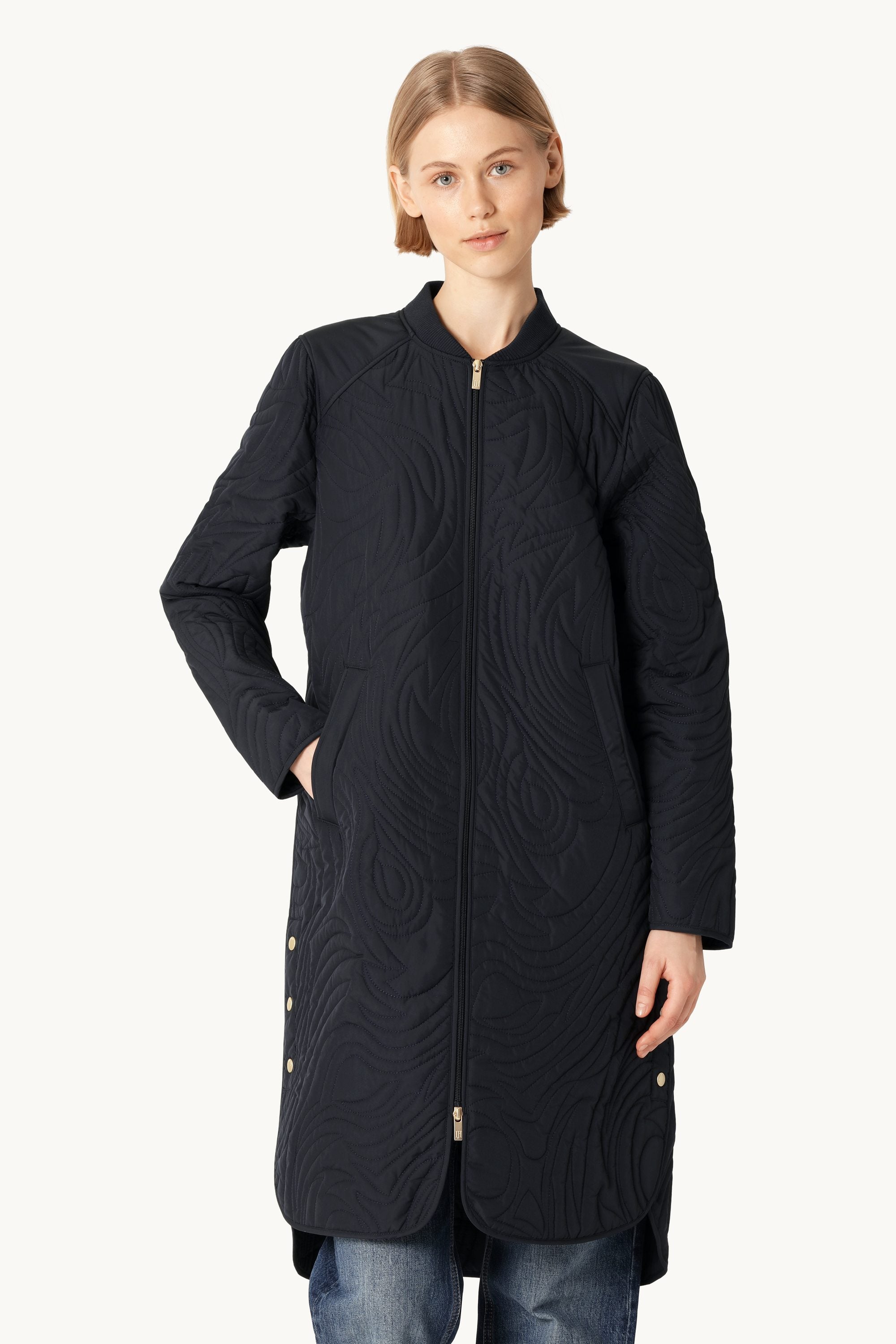 Quiltad Jacka - Dark Indigo