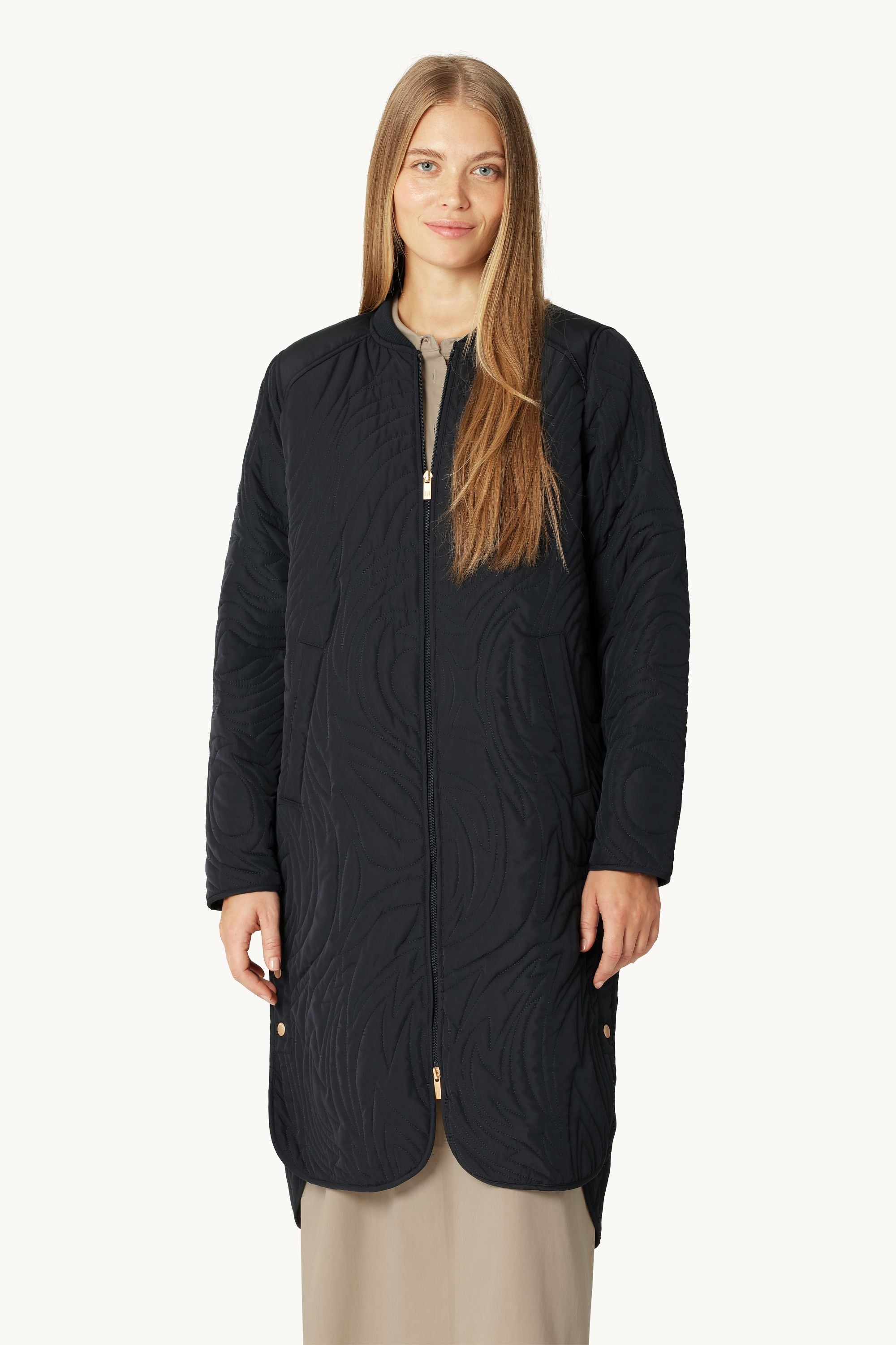 Quiltad Jacka - Dark Indigo