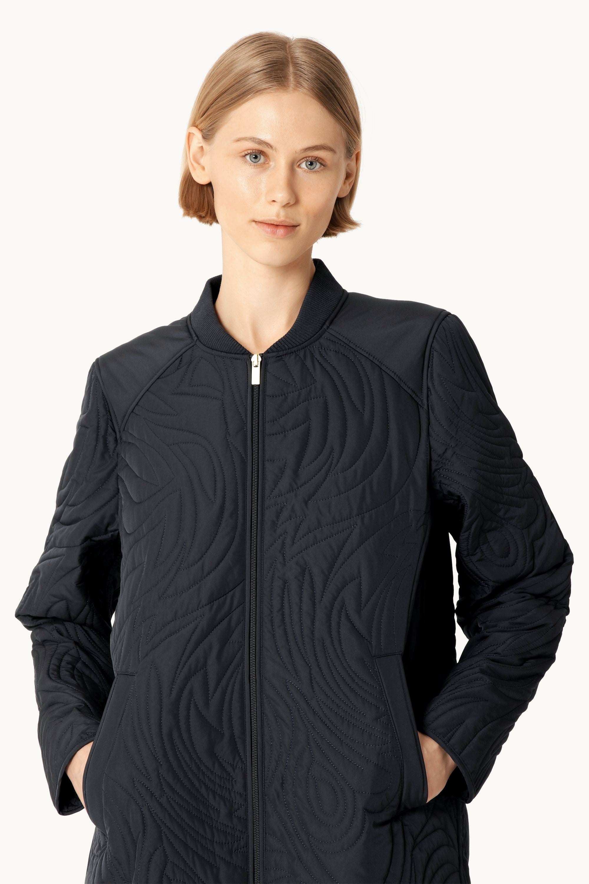 Quiltad Jacka - Dark Indigo