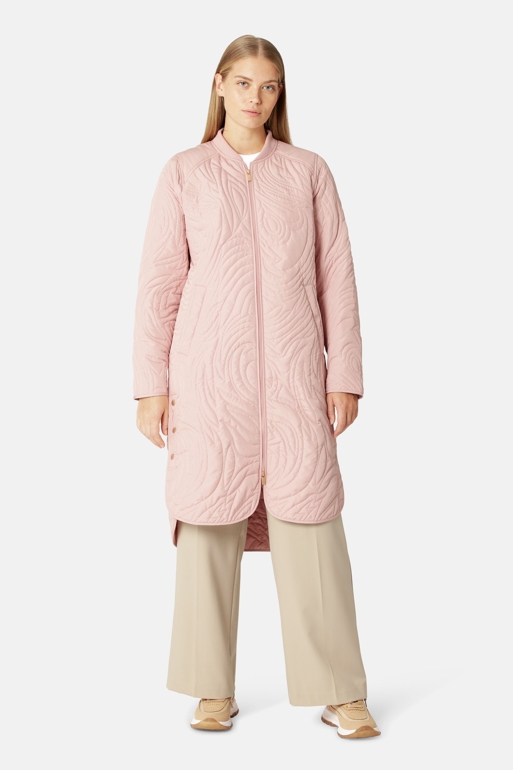 Quiltad Jacka - Peachskin
