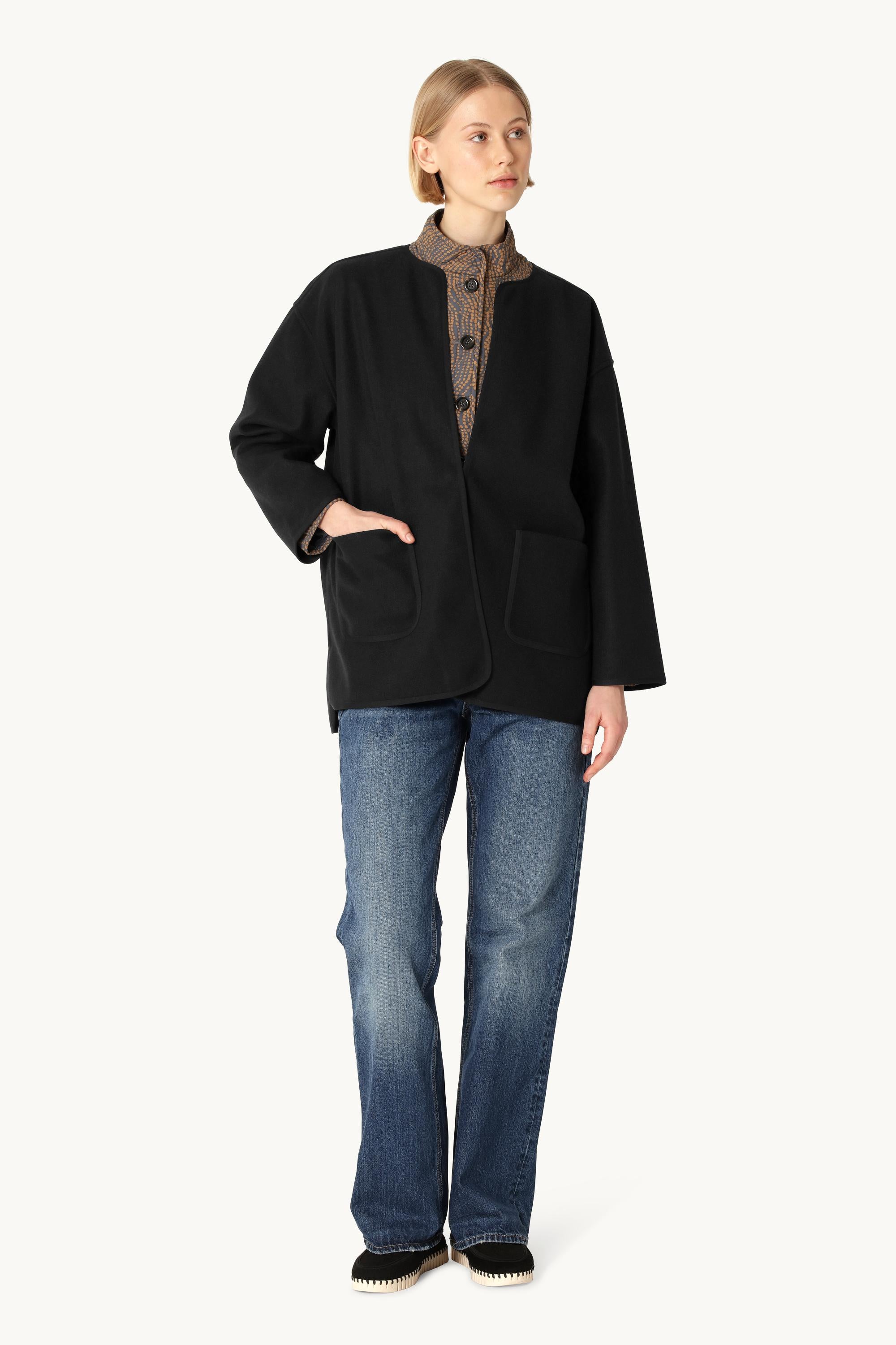 Filtad Casual Jacka - Black