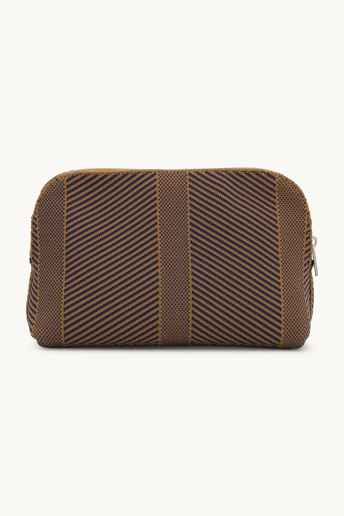 Stickad Makeupväska - Dark Indigo Buckthorn Brown