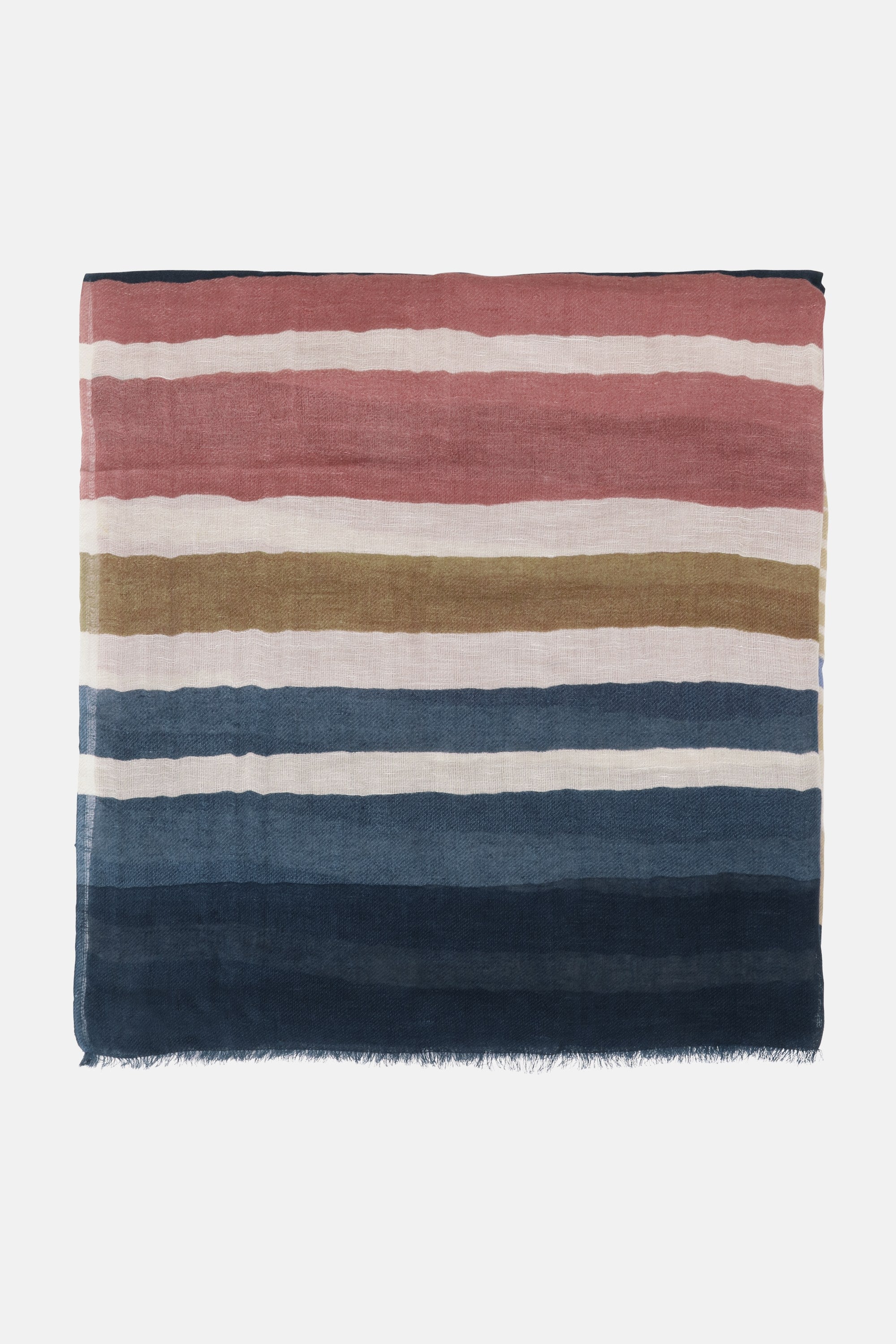 Randig Halsduk - Beige Organic Stripe